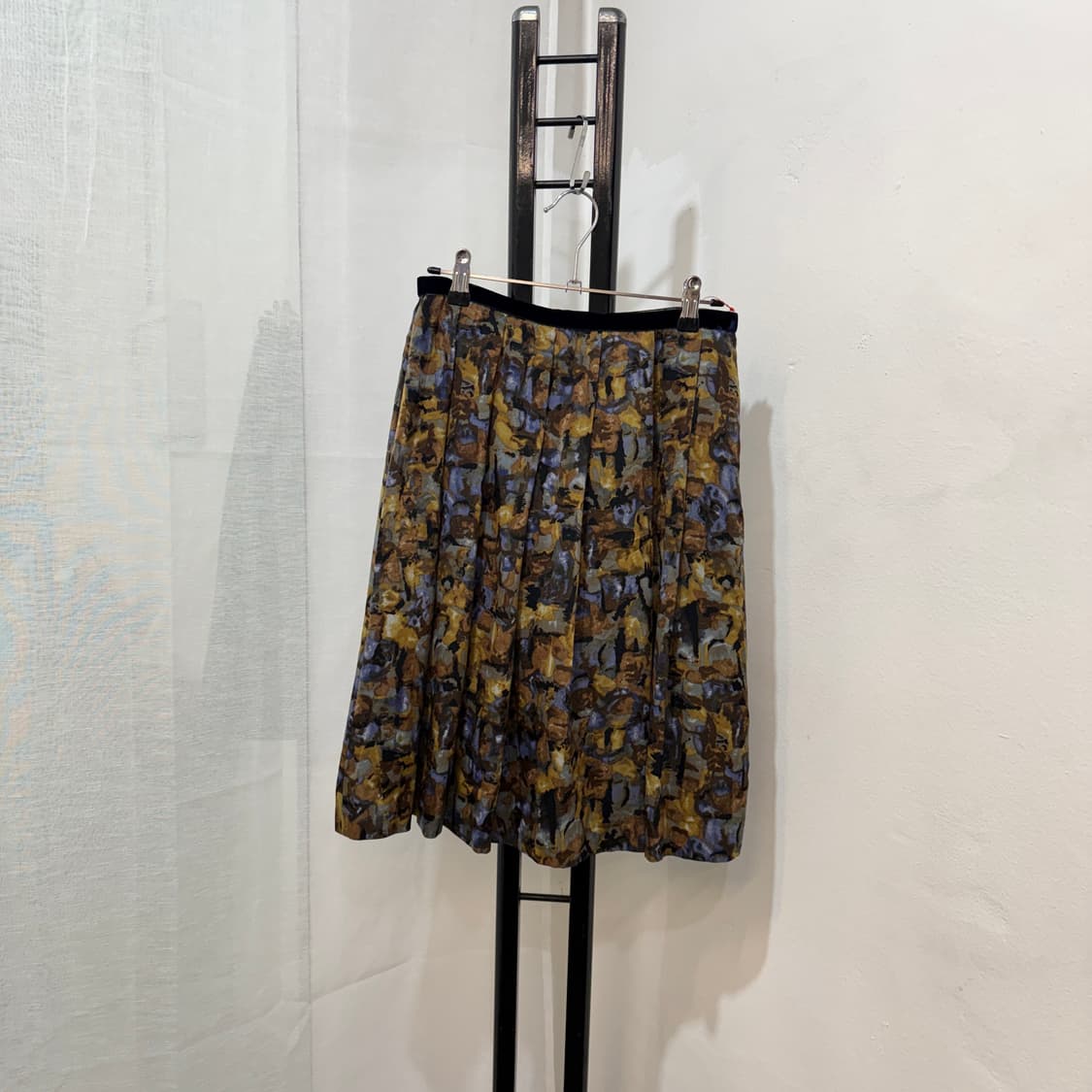 일본빈티지 프린트 미디스커트 플레어치마 4093 상품이미지2