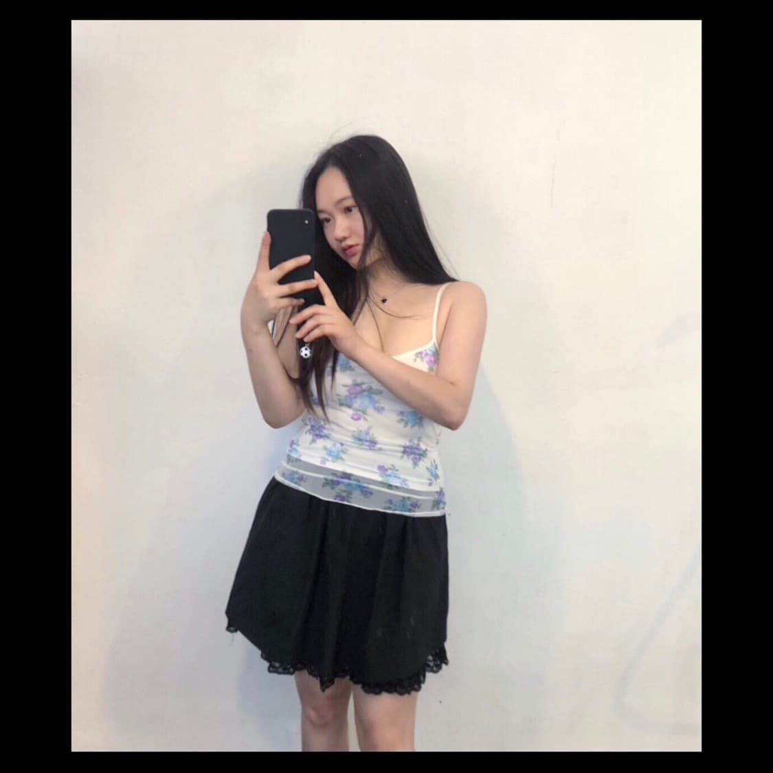 Vintage 💿 Lest rose black rib 상품이미지8