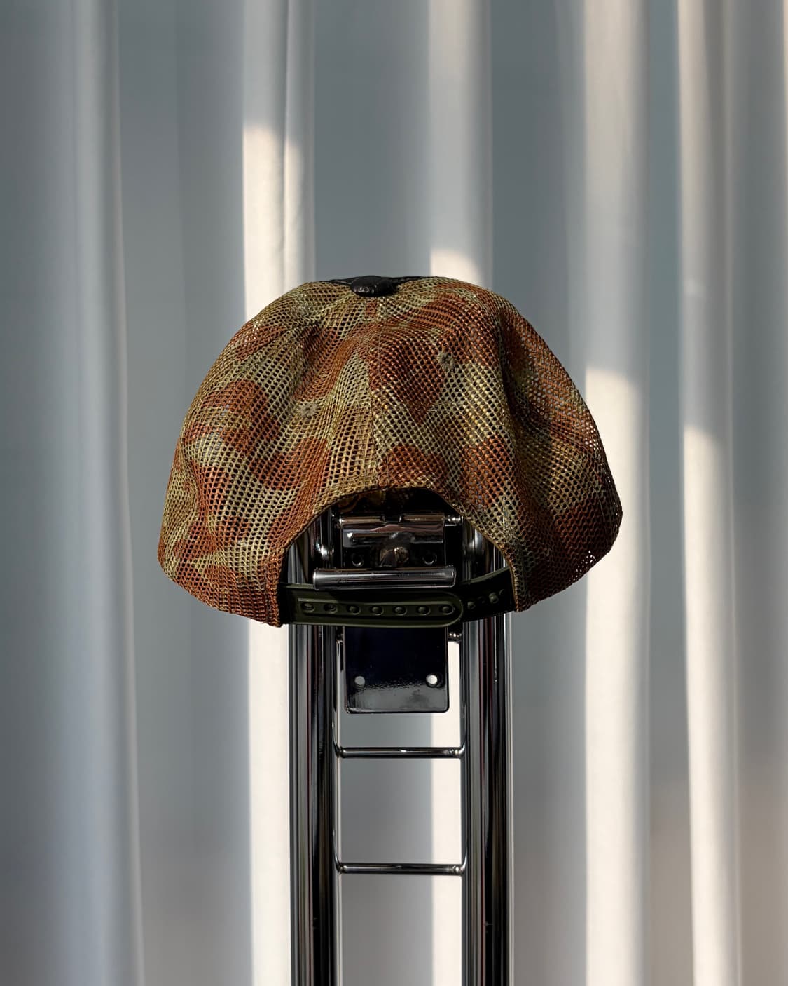 본더치 VonDutch 빈티지 레더 카모 메쉬 볼캡 모자 상품이미지5