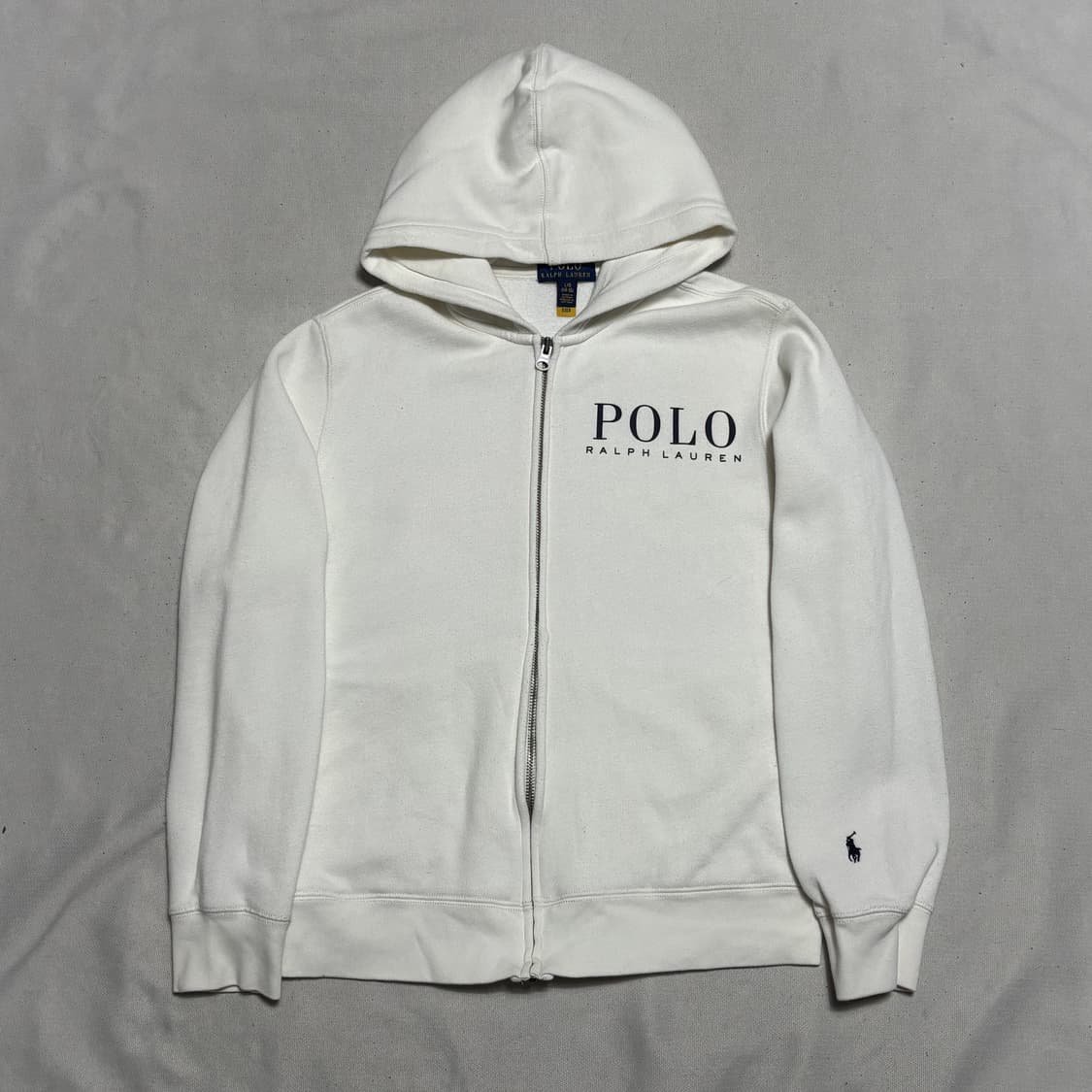 L 폴로랄프로렌 빅로고 화이트 후드 집업 상품이미지2
