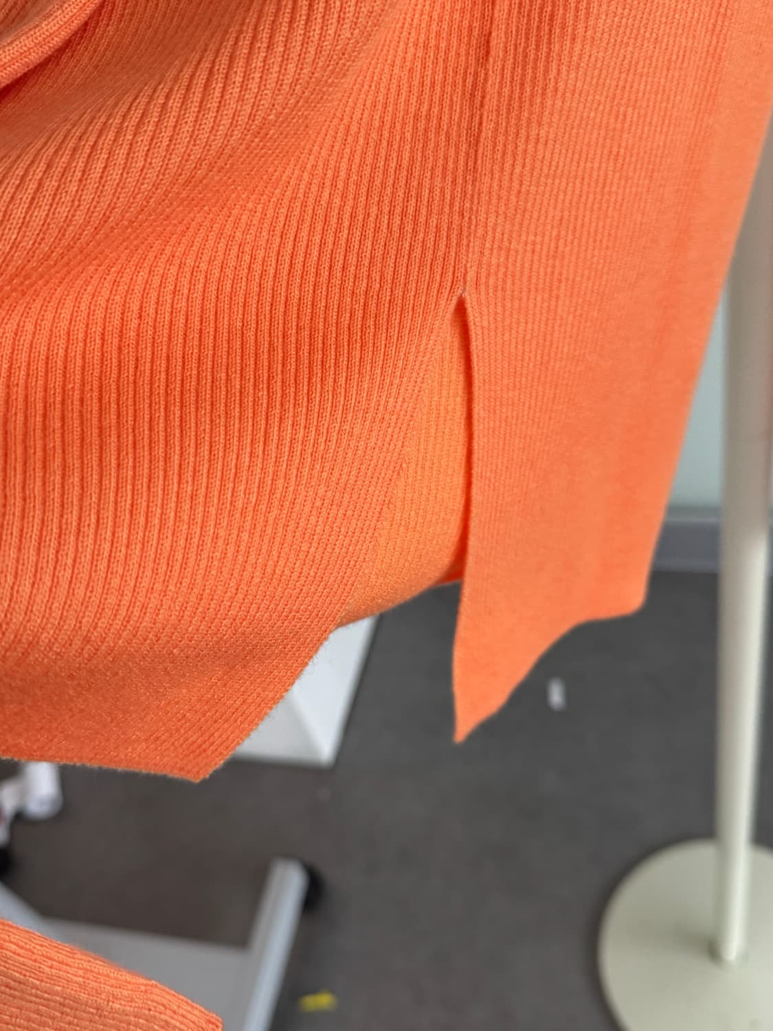 Label 아카이브 오렌지 골지 니트 상품이미지4