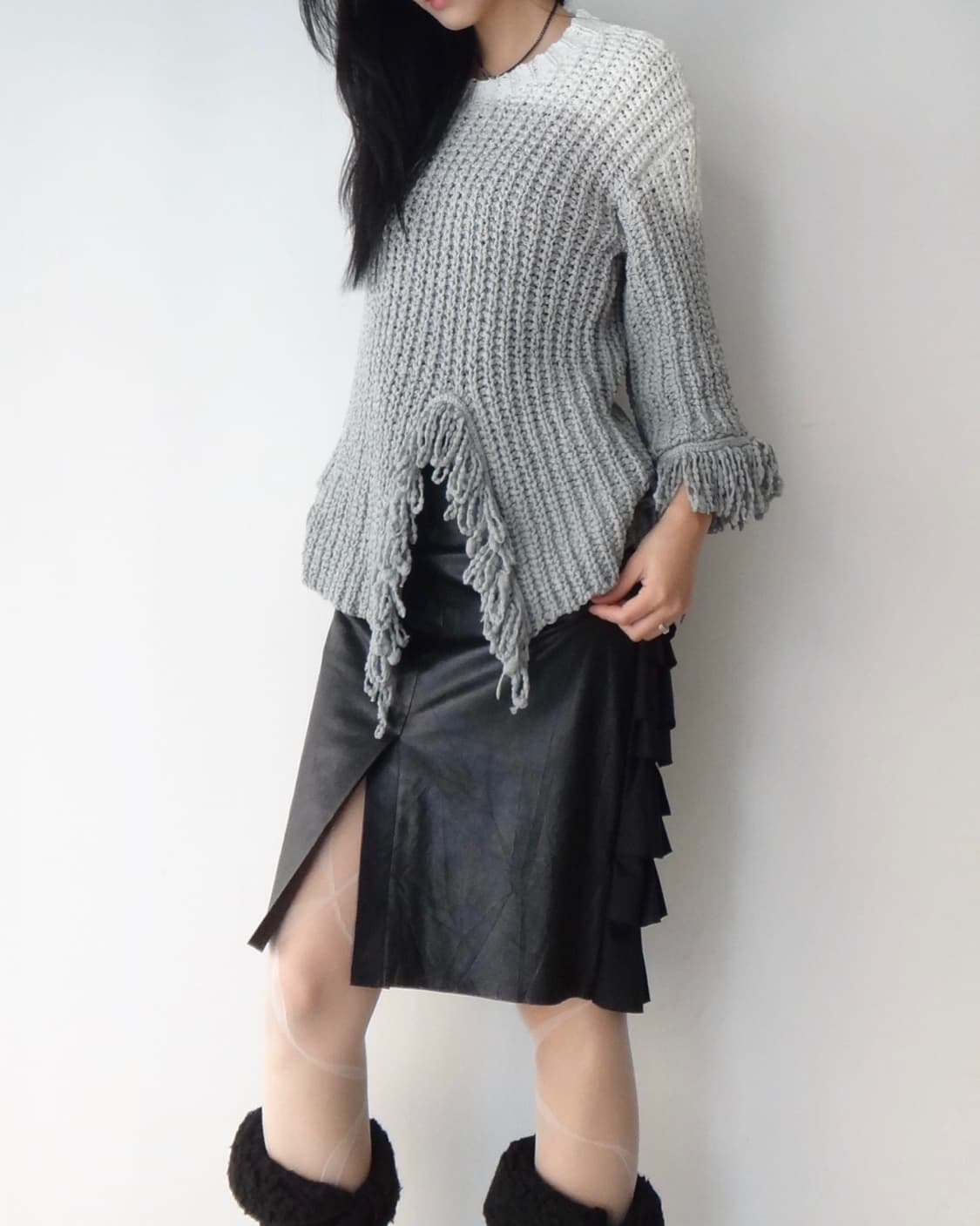 Fringe slit gradation knit  상품이미지8