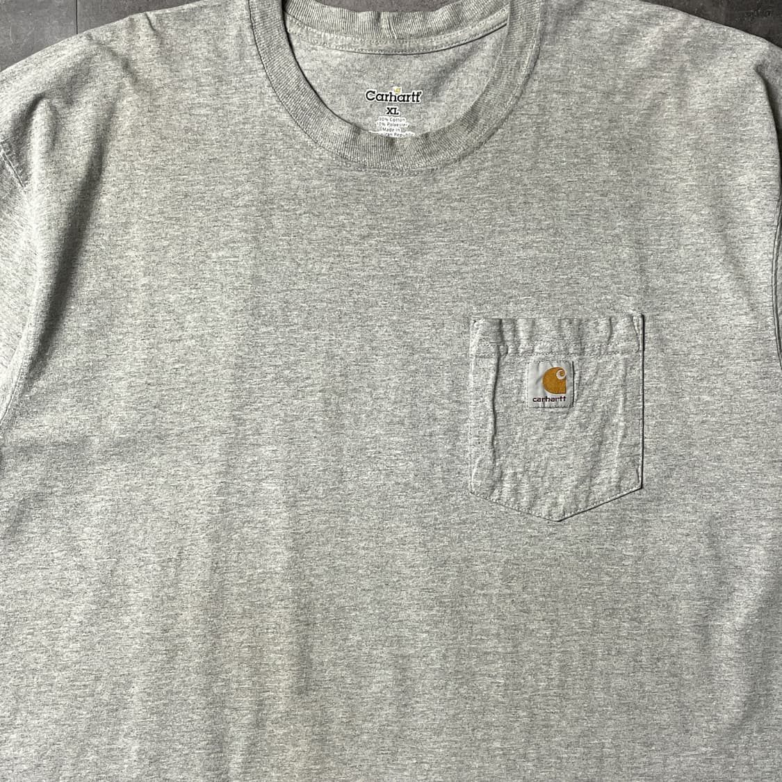 CARHARTT 칼하트K87 그레이 포켓 반팔 티셔츠 A01077 상품이미지3