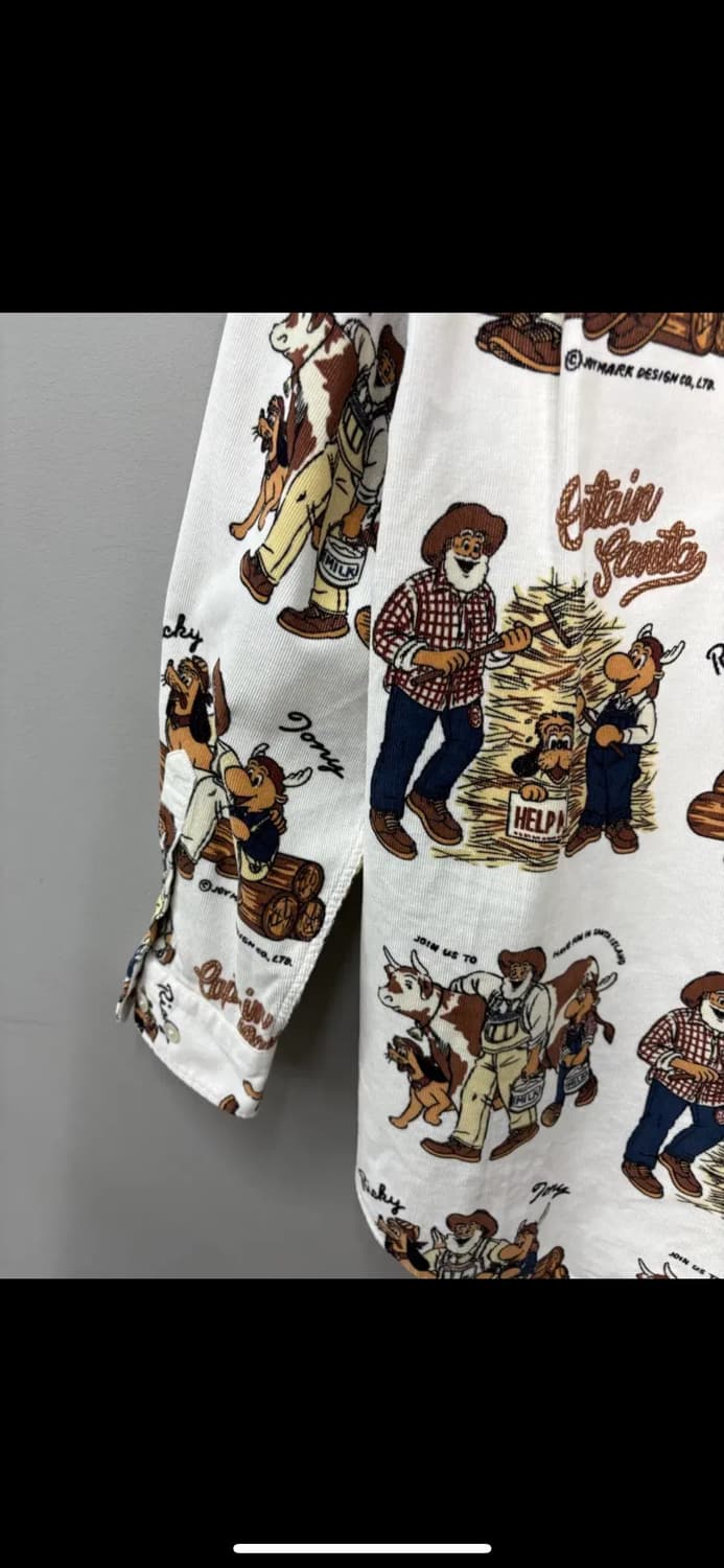 캡틴산타 패턴 코듀로이 버튼다운 셔츠 H1408 상품이미지5