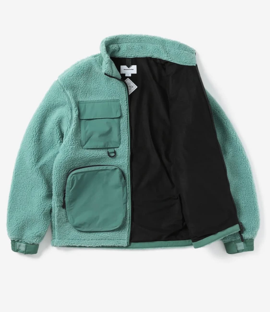 디스이즈네버댓 고어텍스 플리스 자켓 아이스블루 M 상품이미지2