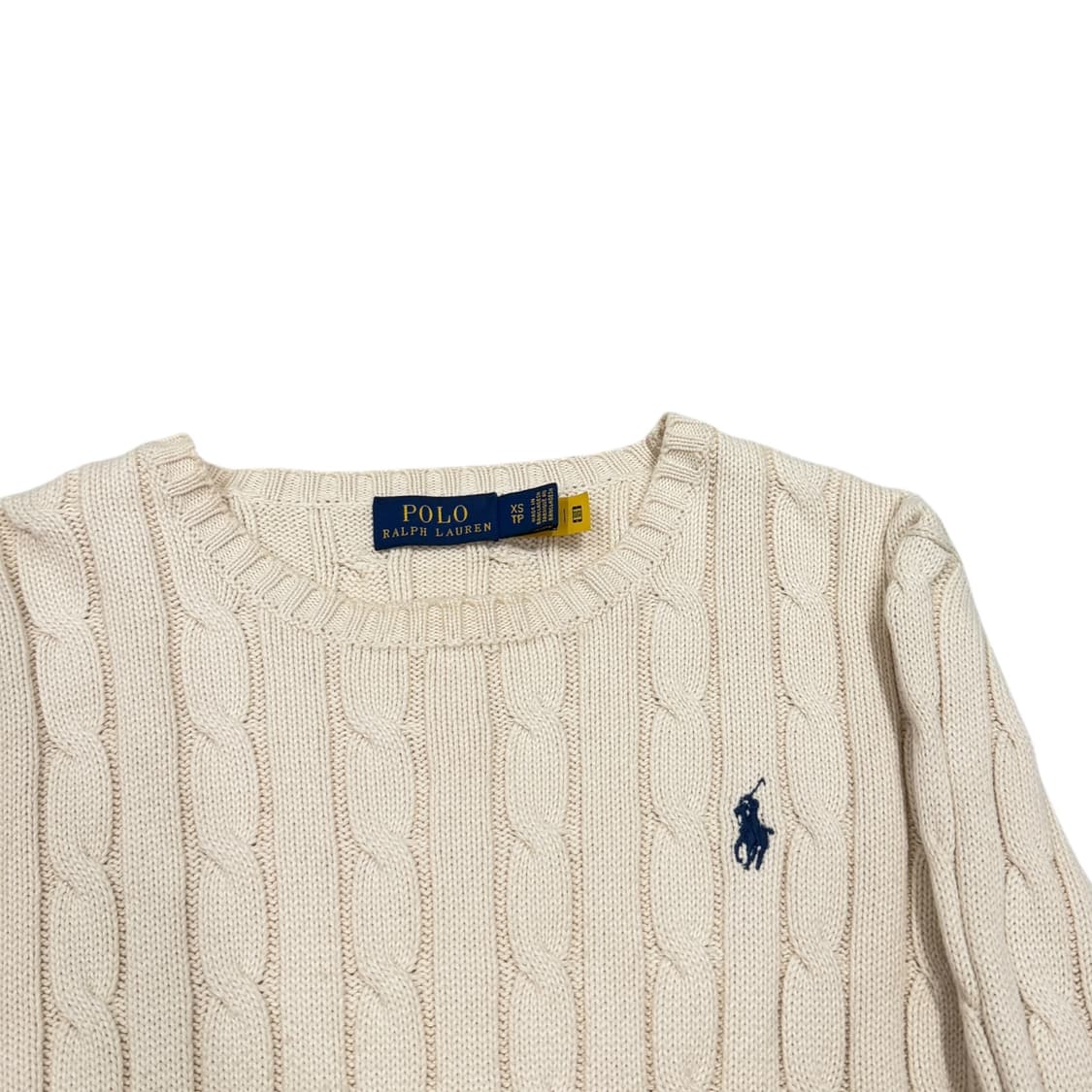 폴로 랄프로렌 신형 QR 케이블 니트 XS 상품이미지2
