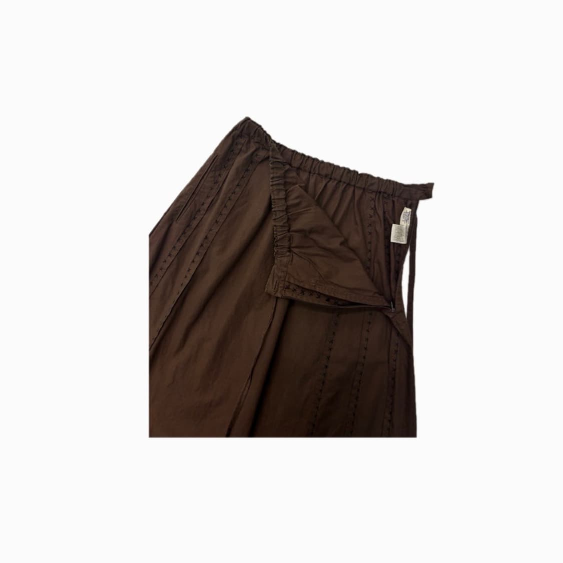 Issey Miyake 이세이미야케 하트 브라운 디테 일 롱스커트 상품이미지3