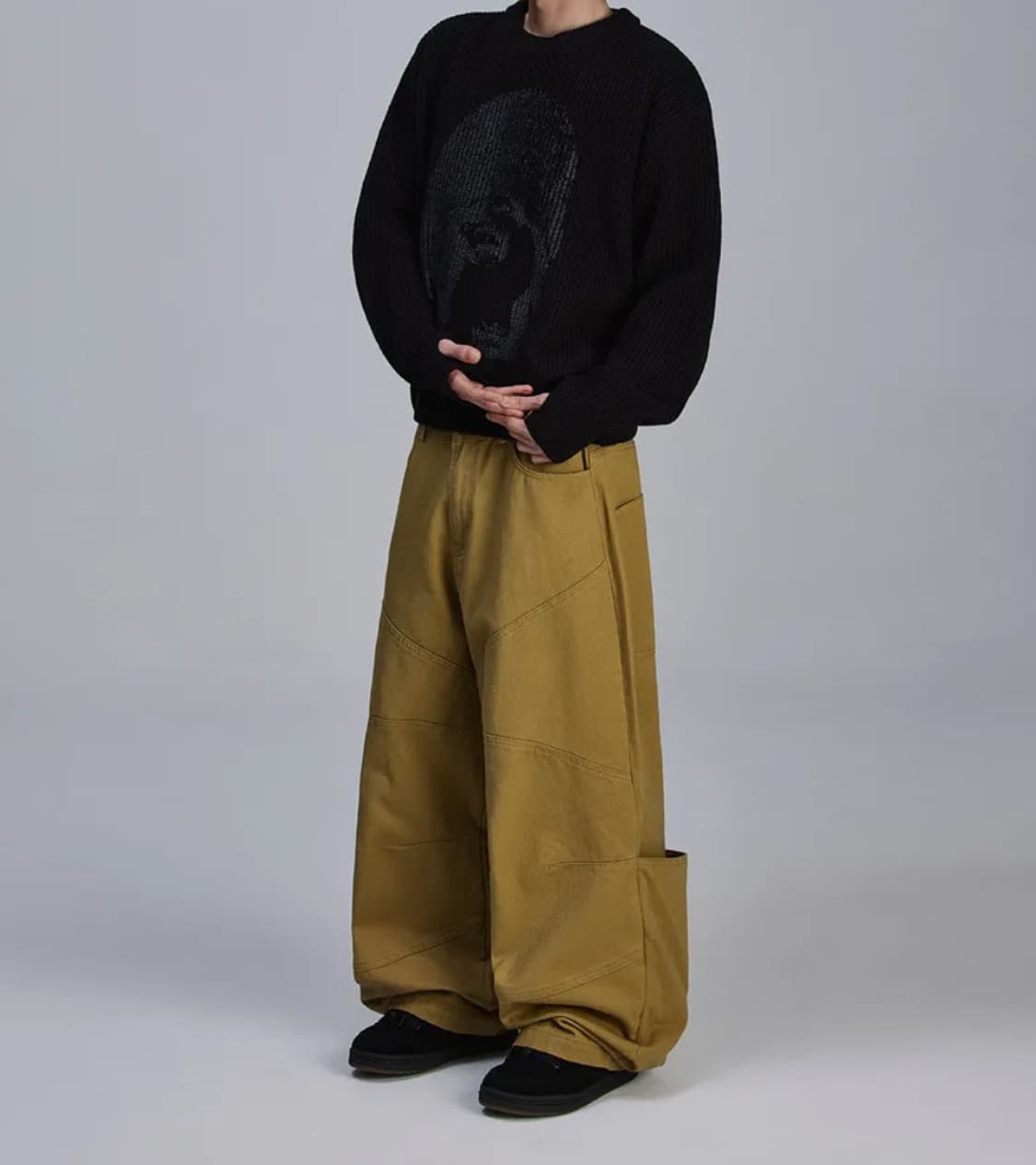 스켈리웩 백 캥거루 절개 치노 팬츠 상품이미지2