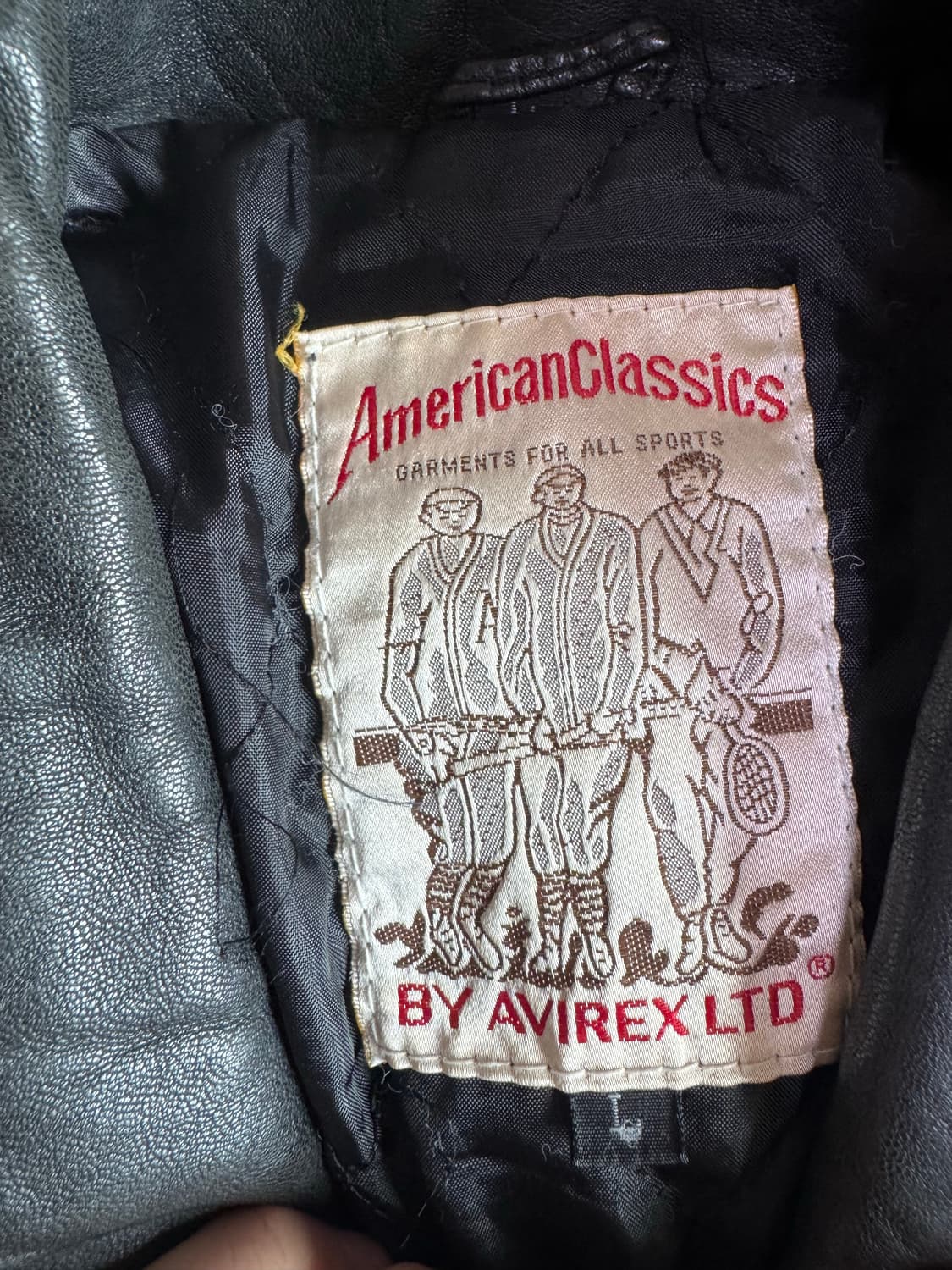 90‘s Avirex 리얼 레더 바시티 자켓 L 상품이미지3