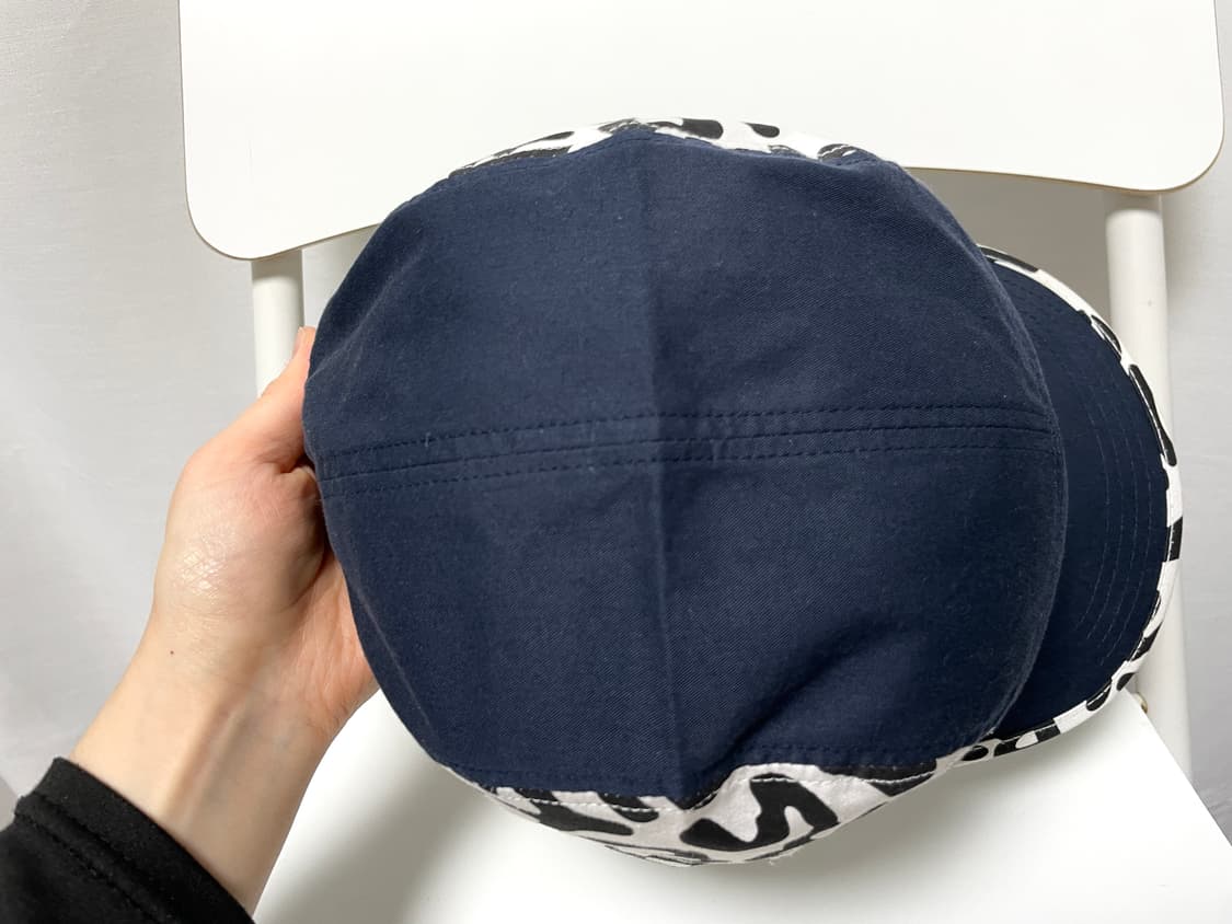 (1회 착용) 위캔더스 스트링 패턴 캠프캡 모자 _ 네이비 상품이미지6