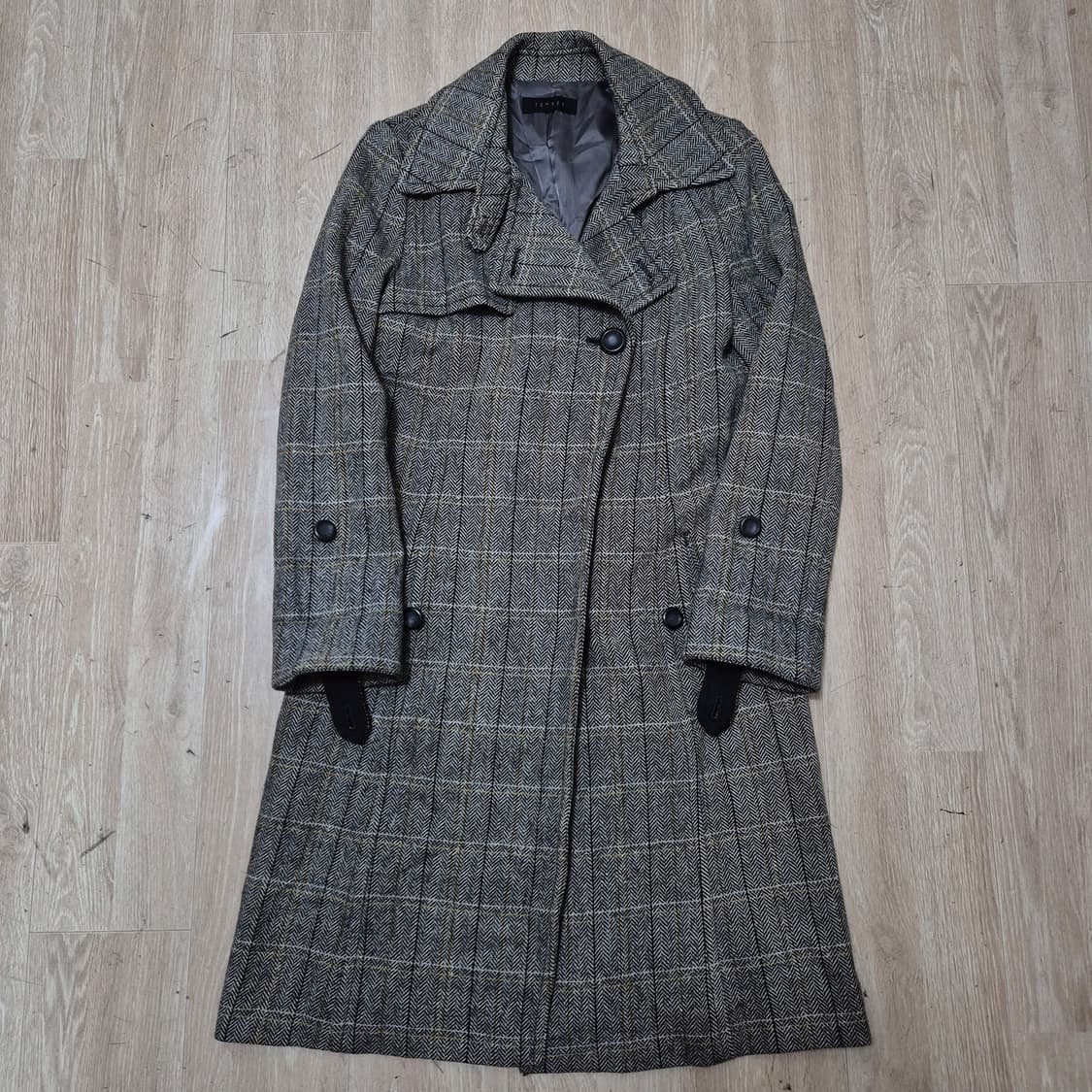 톰보이 모직 헤링본 싱글 코트 상품이미지1