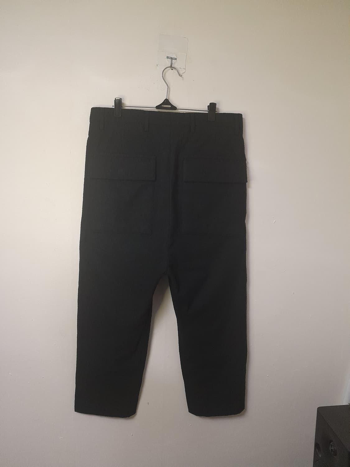 릭오웬스 블랙 면나일론 크롭팬츠 46/30"~31" 상품이미지4