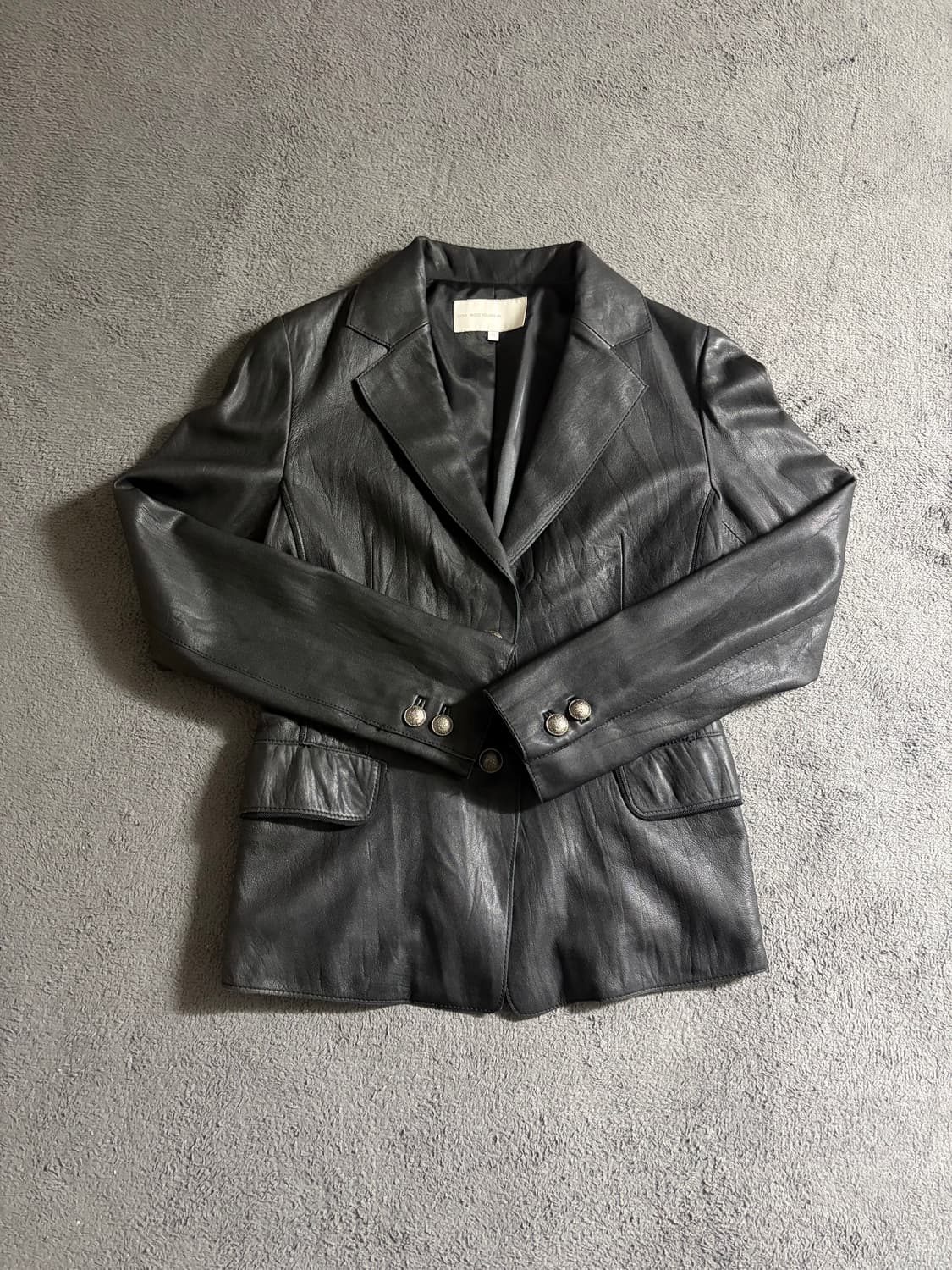 우영미 가죽 블레이저 (66) 상품이미지1