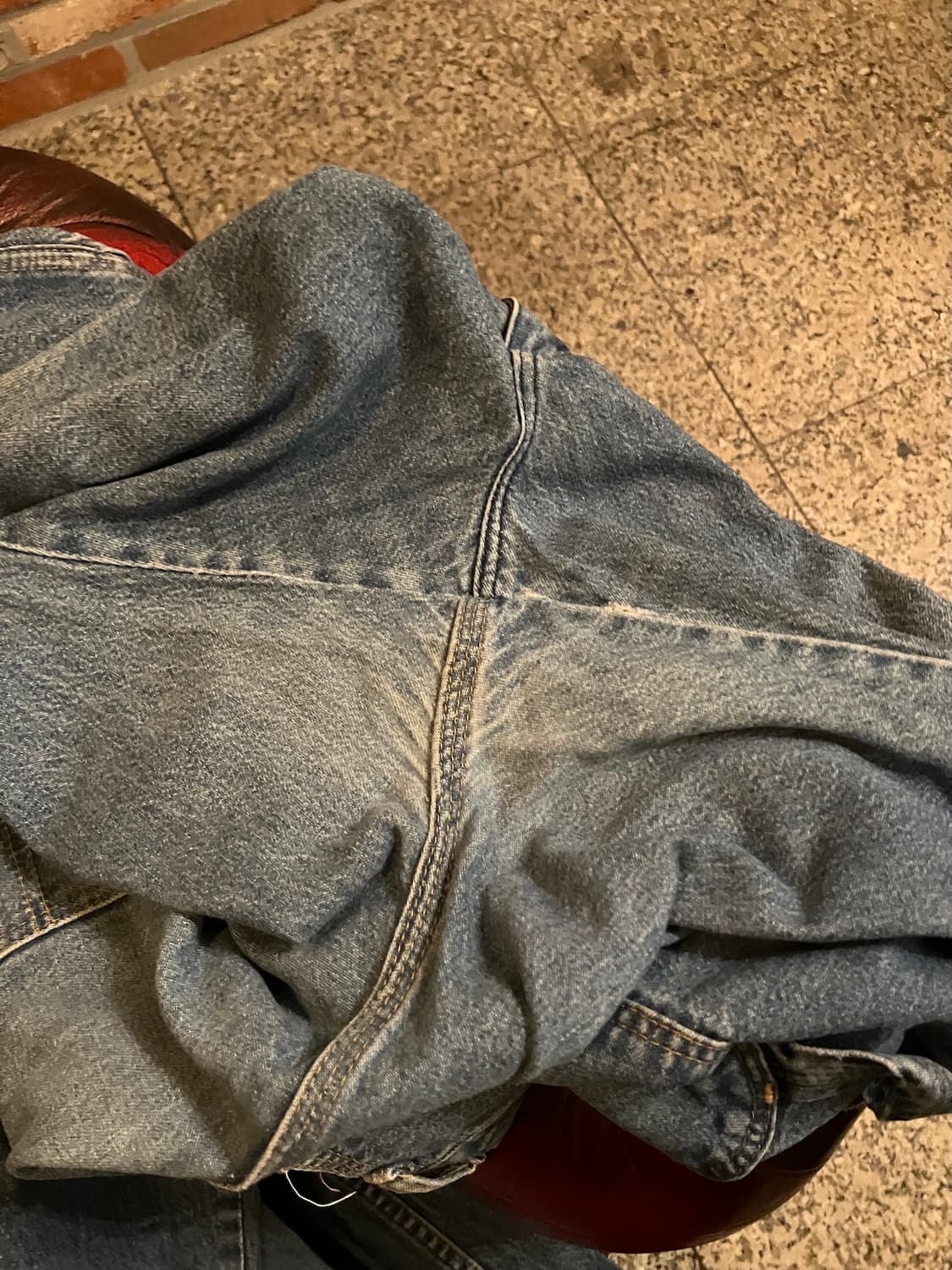 70s USA 빈티지 랭글러 빅밴 데님 카펜터 팬츠 상품이미지8