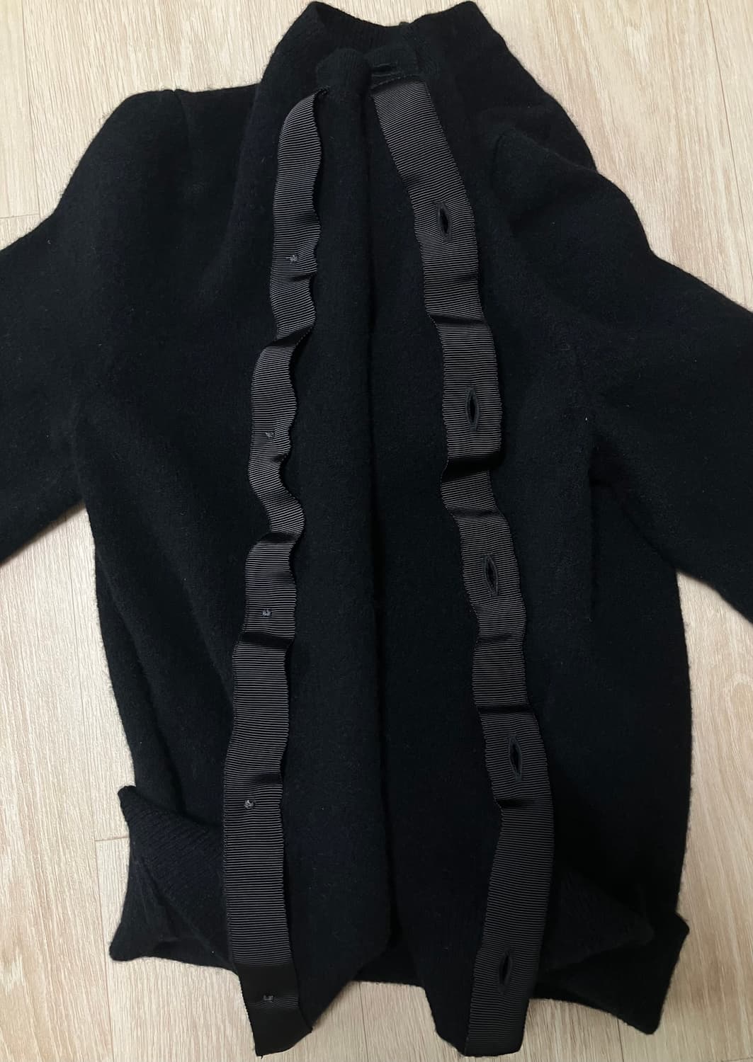 정품)[M] 꼼데가르송 골드하트 블랙 가디건 AZ-N049 상품이미지6