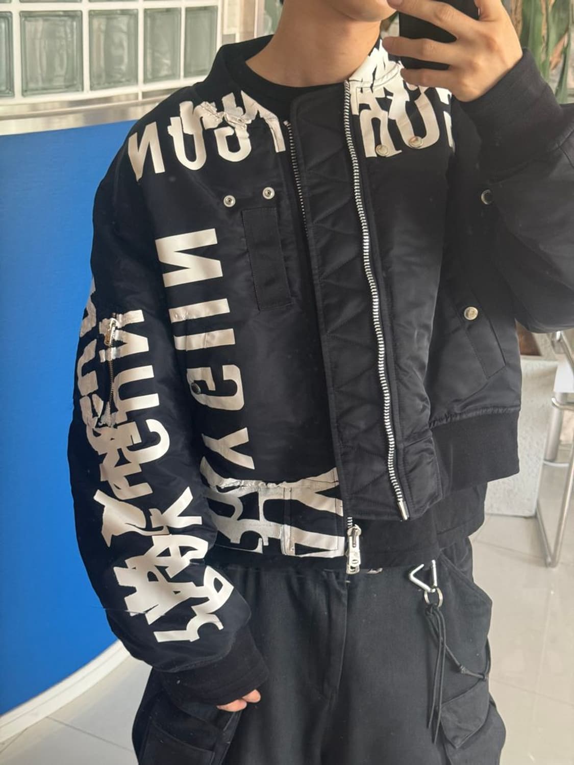 CROPPED BOMBER 2WAY 크롭 봄버 자켓 상품이미지4