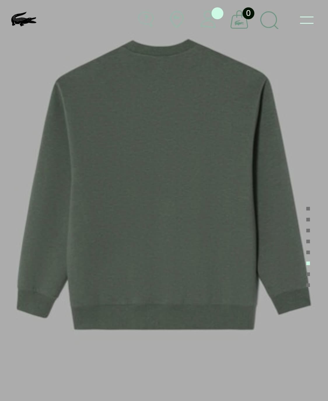 [라코스테] 새상품정품 남성 세미 릴렉스핏 맨투맨 (SH070E-54N) 상품이미지4