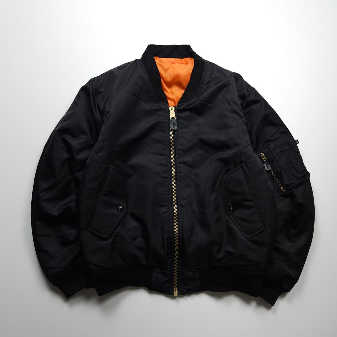 USA 밀리터리 빈티지 ma-1 플라이트 항공점퍼 (S) 상품이미지1