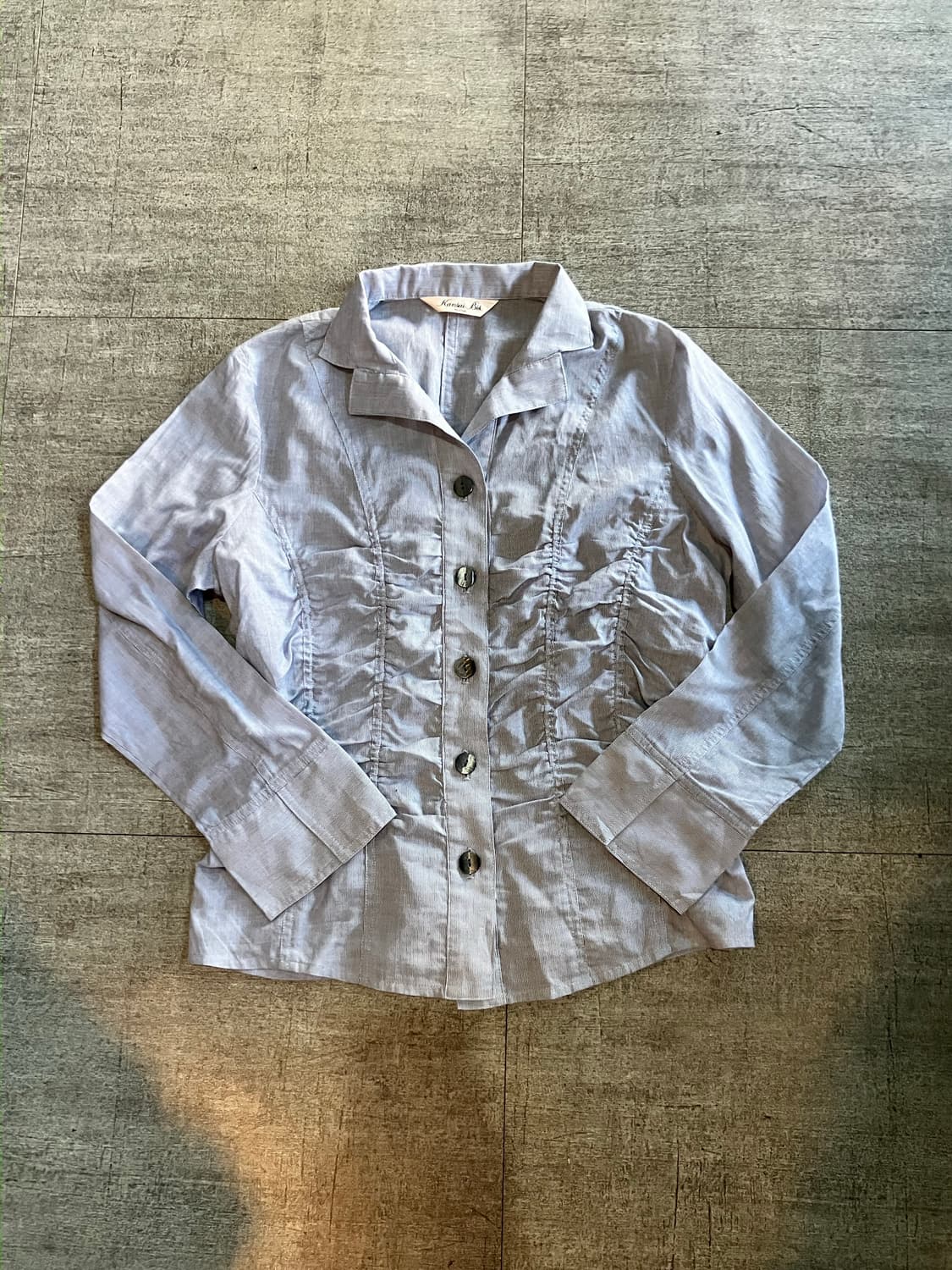 일본빈티지 Kankaibia 핀터깔y2k 락펑크 러플셔츠블라우스 상품이미지1