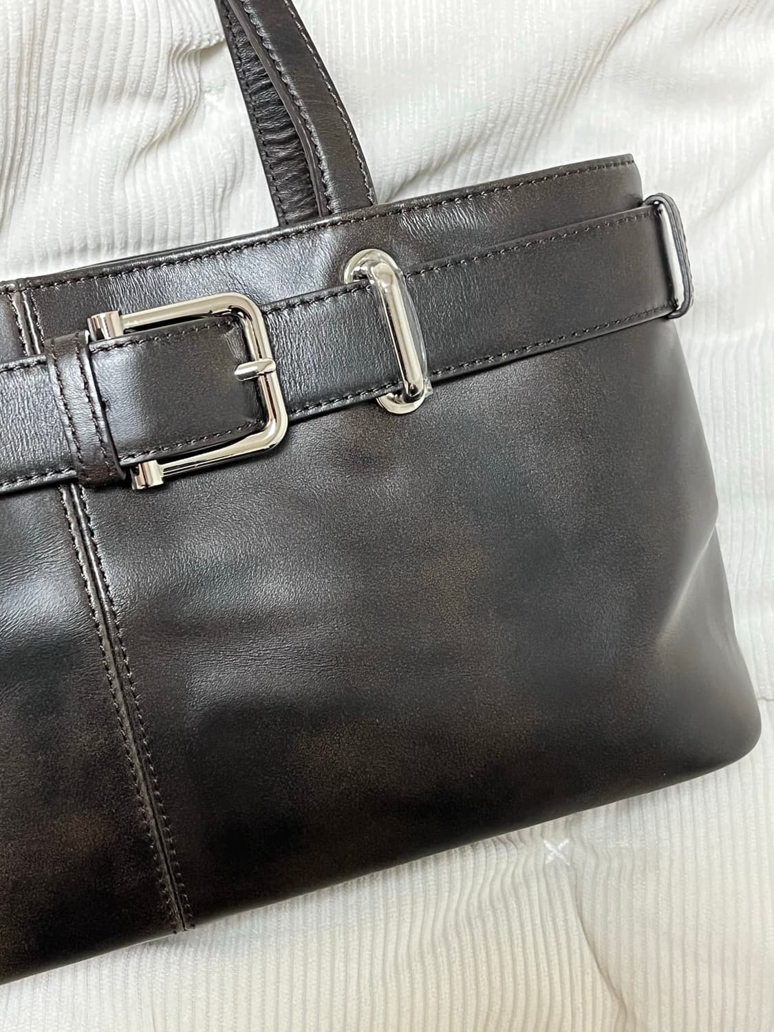 오소이 SHOULDER BROCLE [STAIN BROWN] 숄더백 상품이미지9