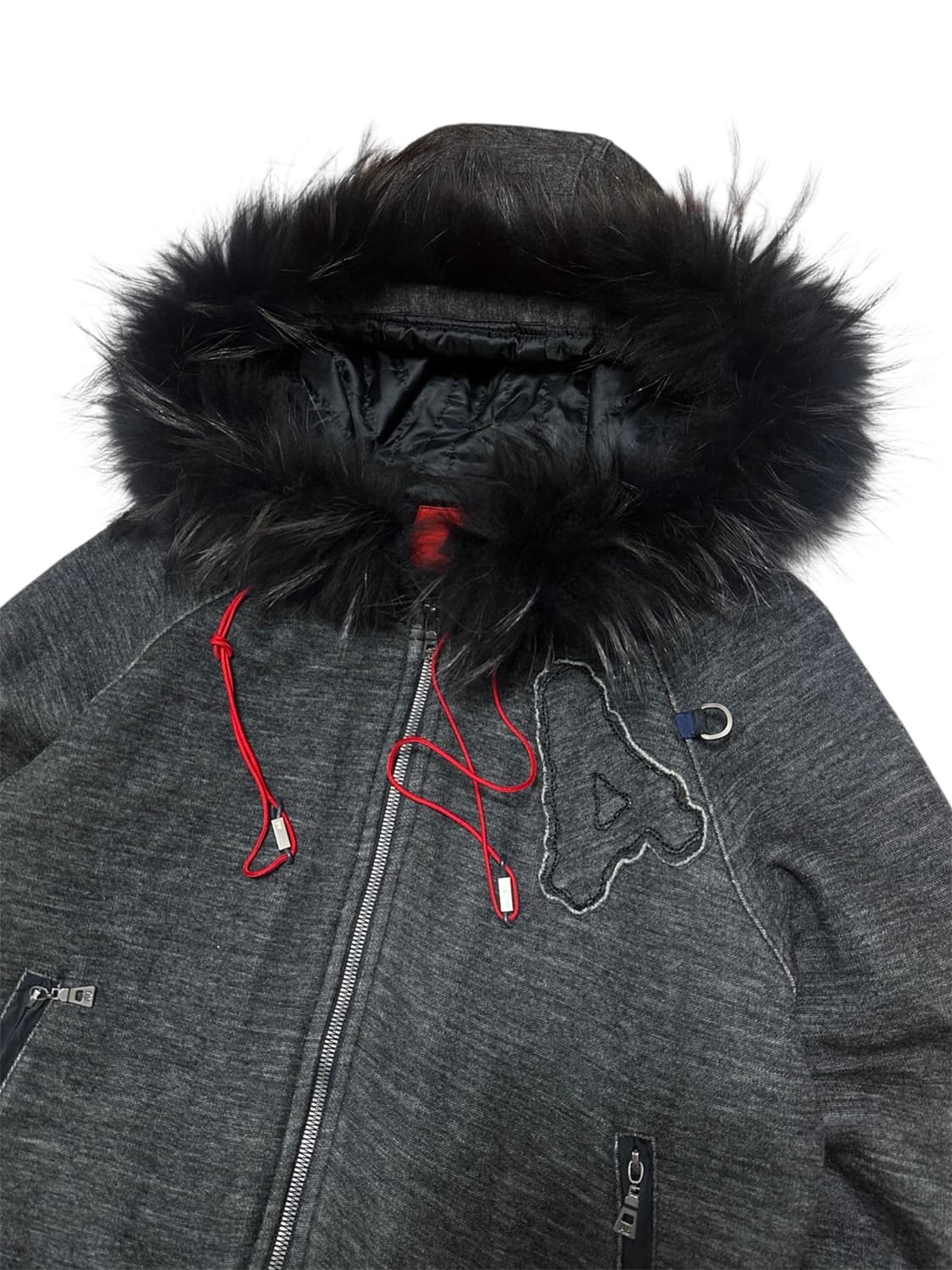 A6 y2k 퍼 후드 자켓 상품이미지3