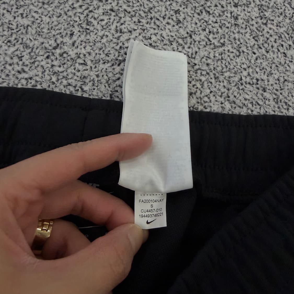 S 나이키 여성 블랙 조거팬츠 0130H2 상품이미지4