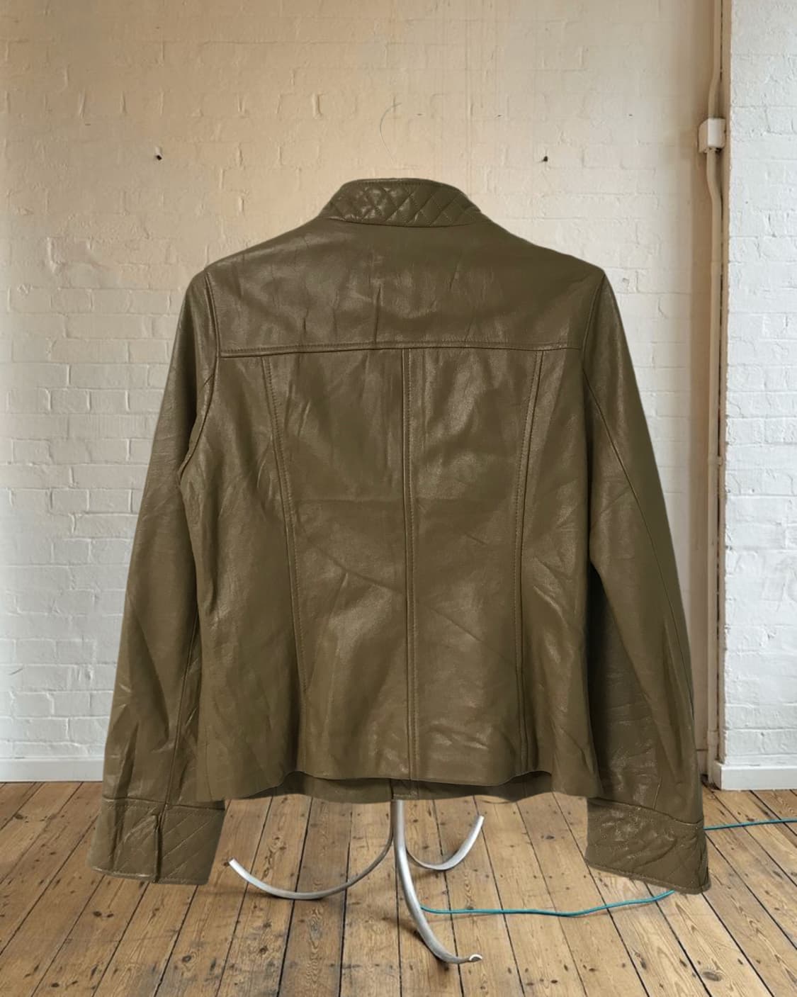vintage zip-up leather jacket 상품이미지9