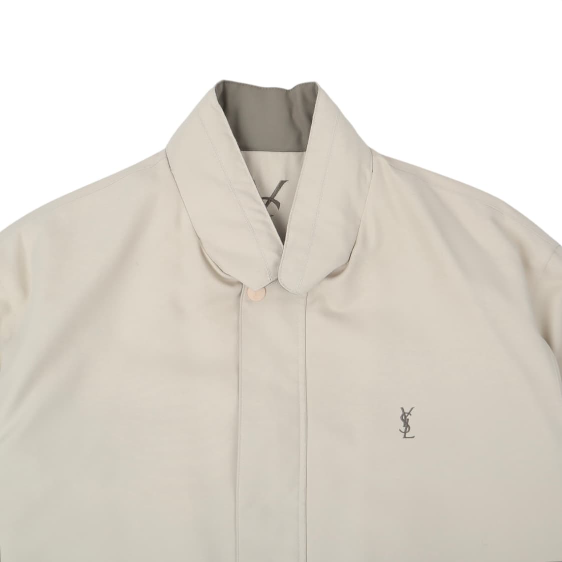 입생로랑 ysl 로고 아이보리 폴리 쉘 자켓 상품이미지2