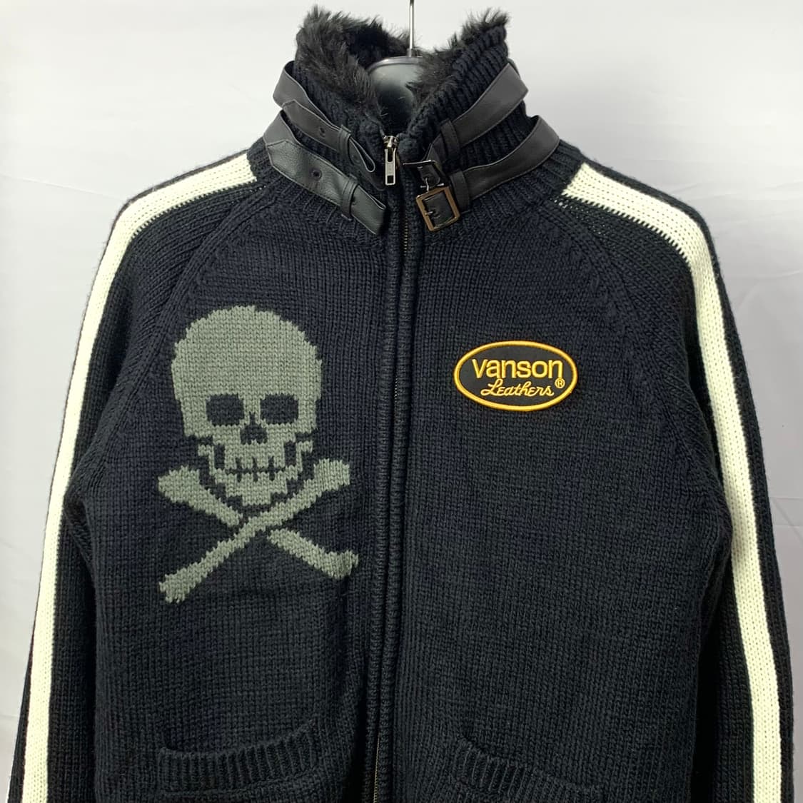 밴슨 레더 스컬 코위찬 자켓 상품이미지4