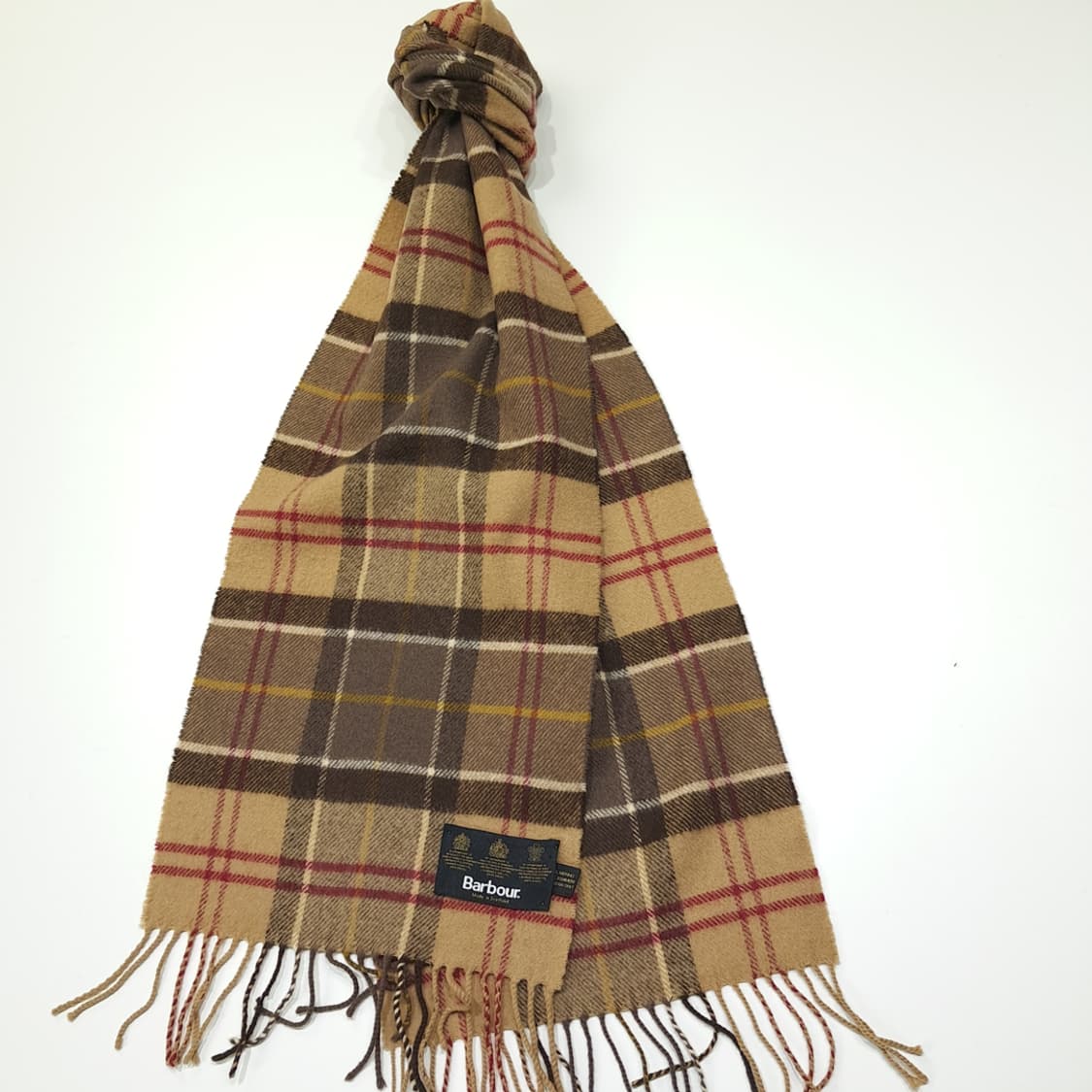 MX486 바버 90s 영국판 울캐시미어 클래식타탄 머플러 목도리 상품이미지2