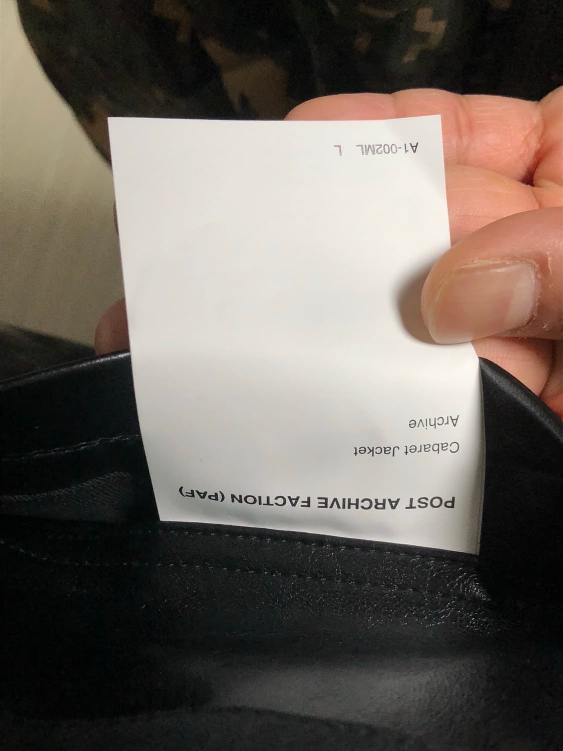 포스트아카이브팩션 8.0 카바레 레더 자켓 L 사이즈 상품이미지4