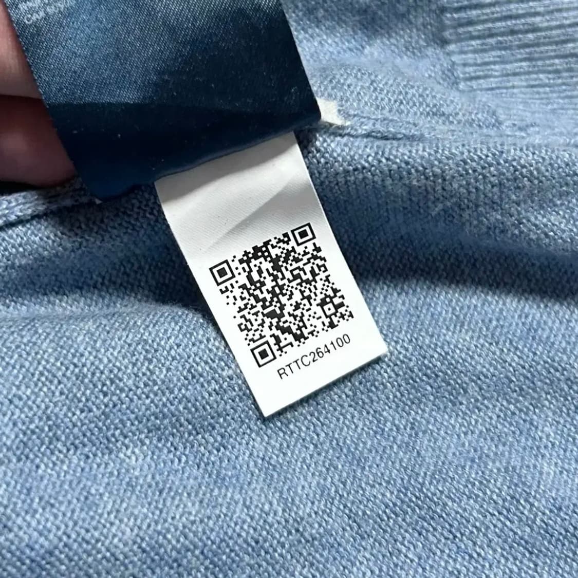 [M] Tommy 타미힐피거 하늘색 브이넥 니트 상품이미지6