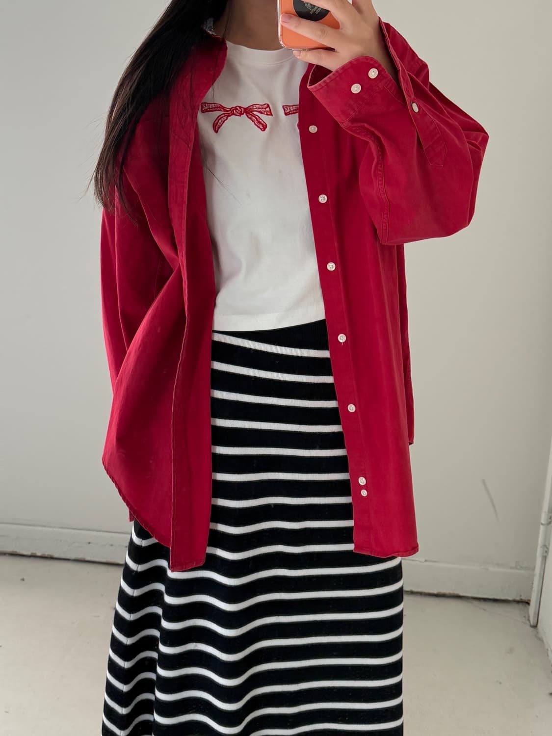 일본빈티지 타미 코튼 빅셔츠 상품이미지4