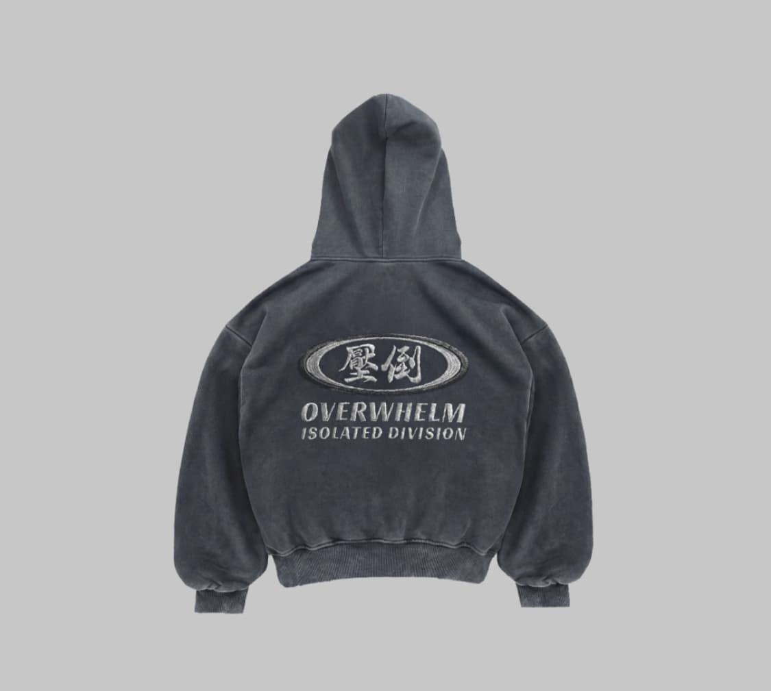 압도 피그먼트 워싱 후드집업 미개봉 새상품 상품이미지3