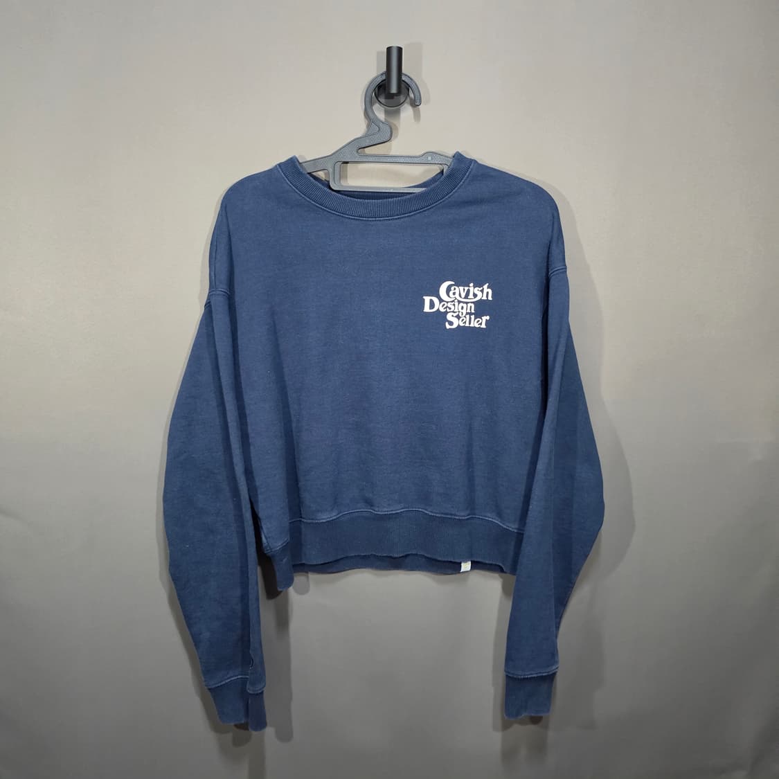 Cavish Design Seller 맨투맨 네이비 상품이미지1