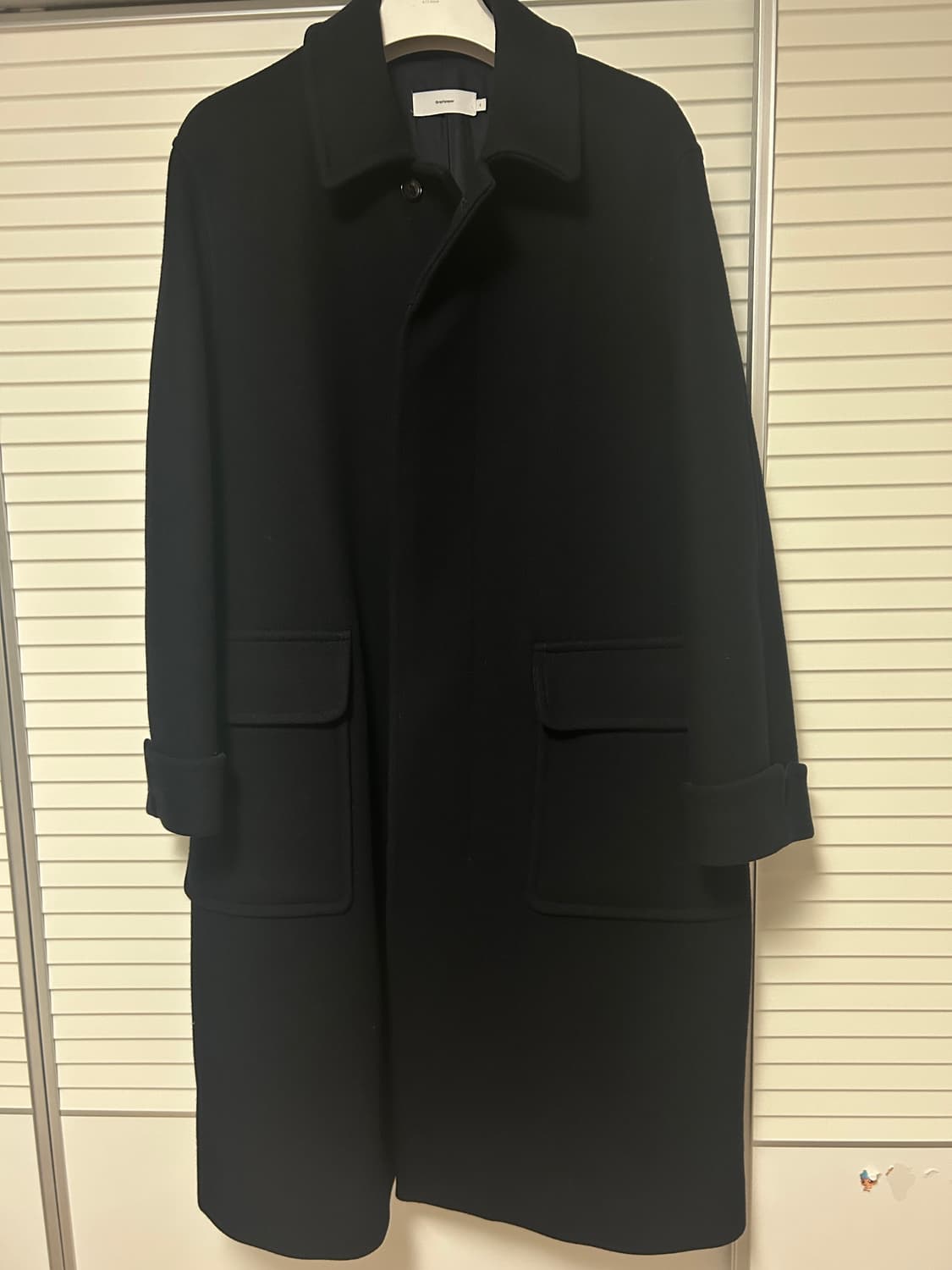 그라프페이퍼 울캐시미어 코트 다크네이비 2사이즈 상품이미지1