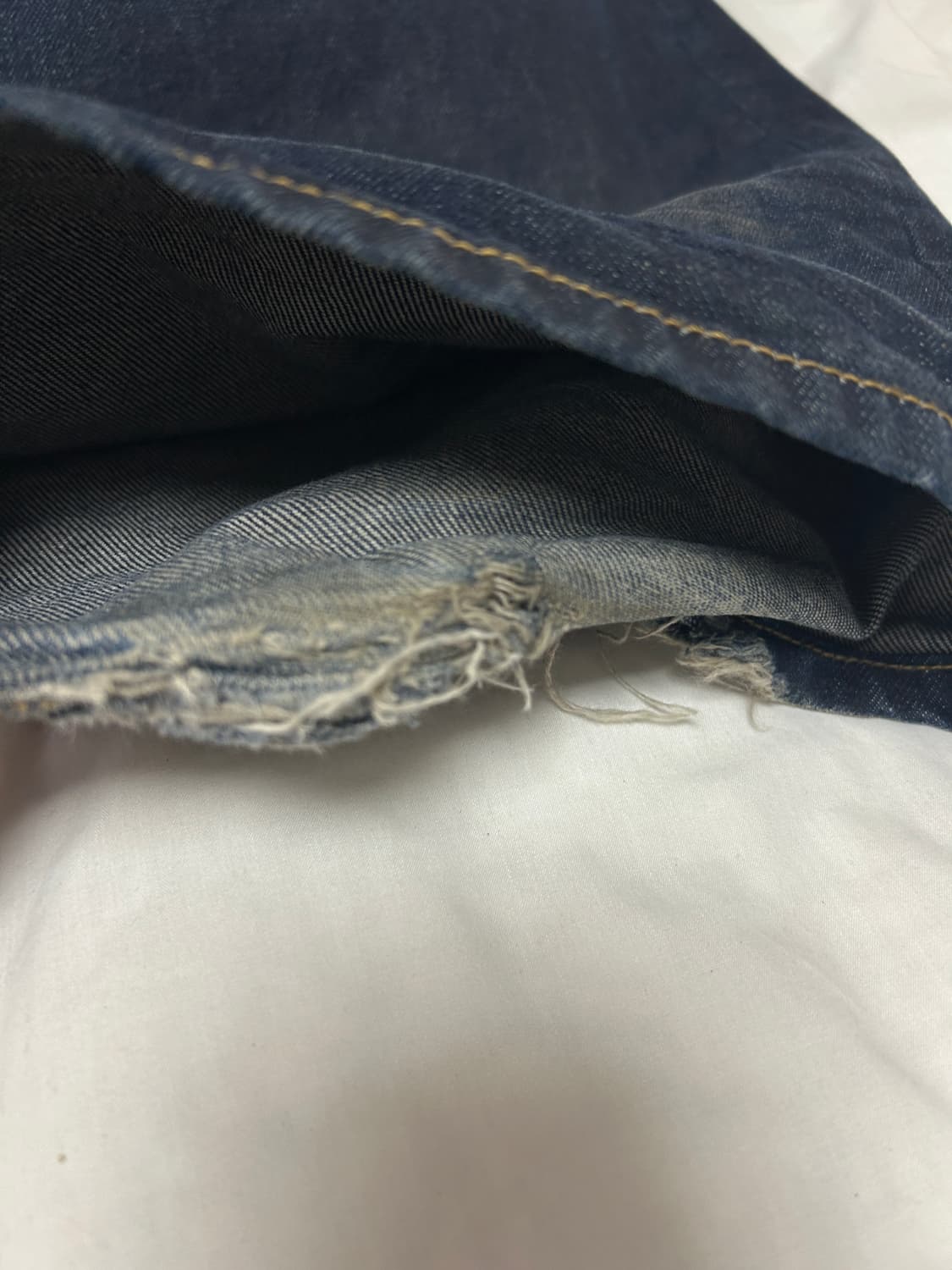 ZARA 와이드핏 배기 진 다크 블루 워싱 (정품) 상품이미지6