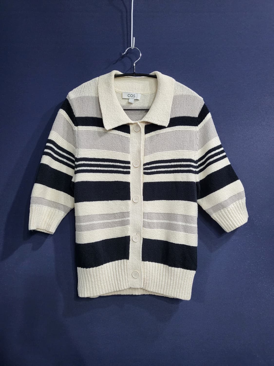 코스 코튼 가디건 니트 상품이미지1