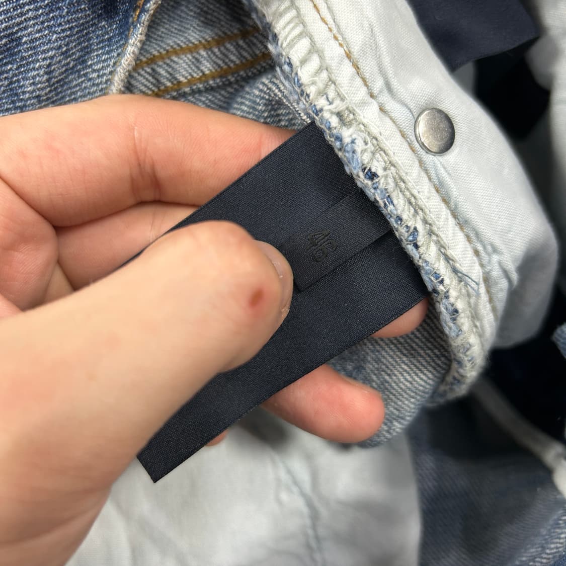 준지 메탈패치 데님팬츠(46) 상품이미지5