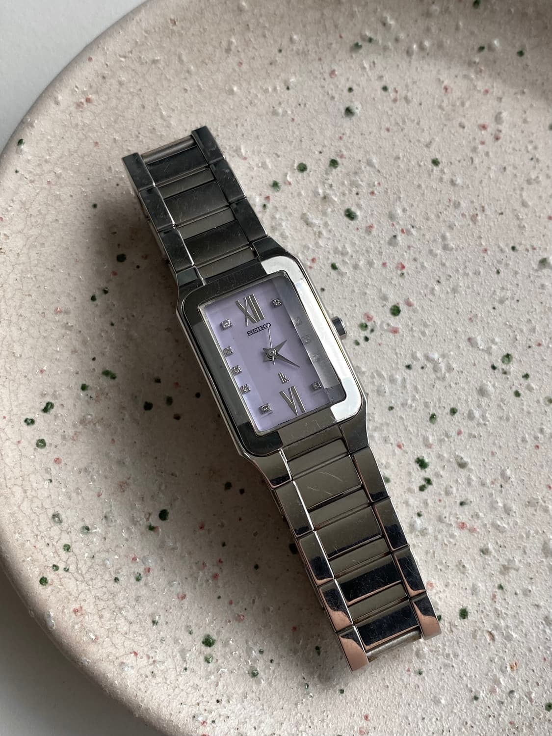 Seiko 세이코 lk 루키아 스퀘어 큐빅 쿼츠 퍼플 상품이미지2