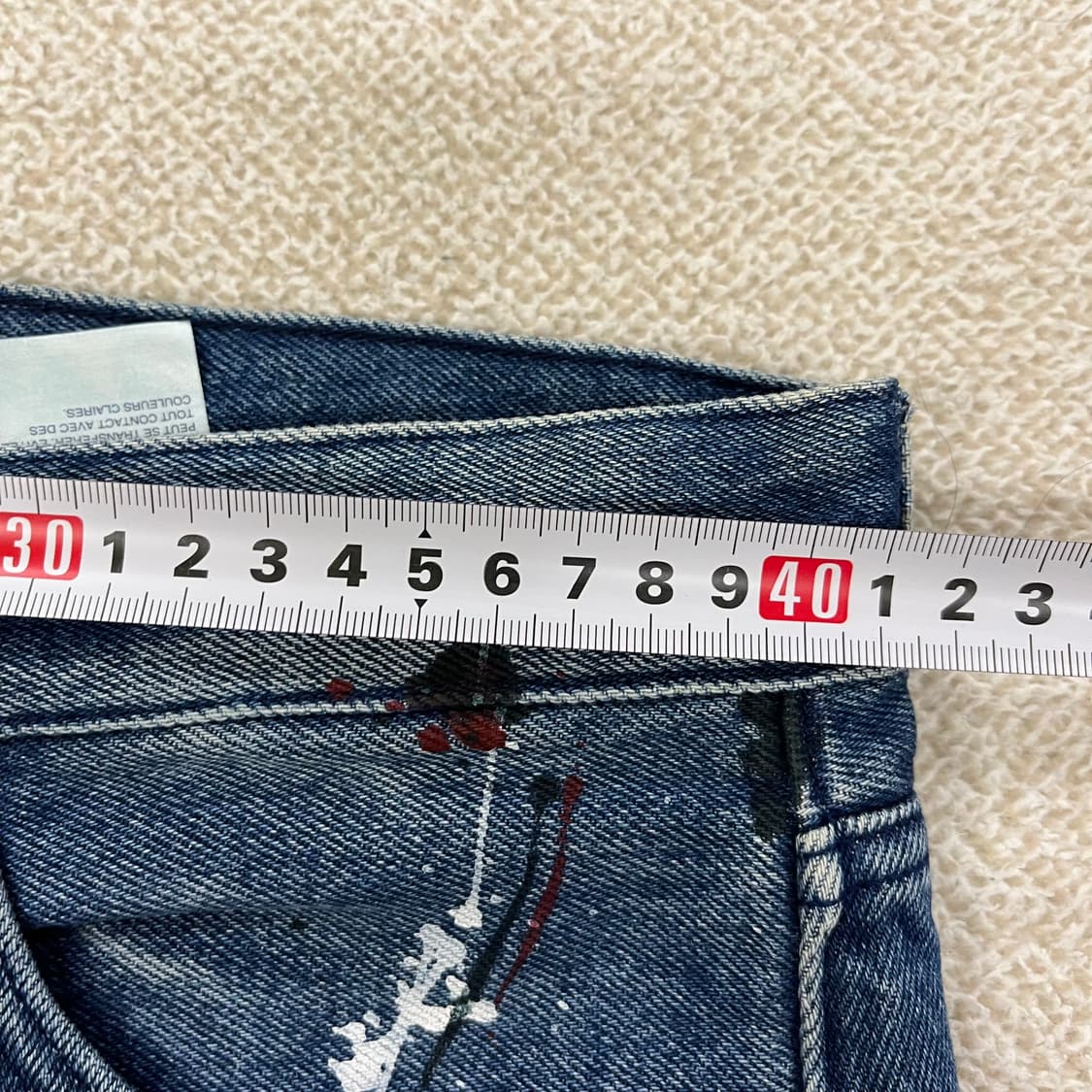 30 타미힐피거 페인팅 데님 청바지 0129M2 상품이미지9