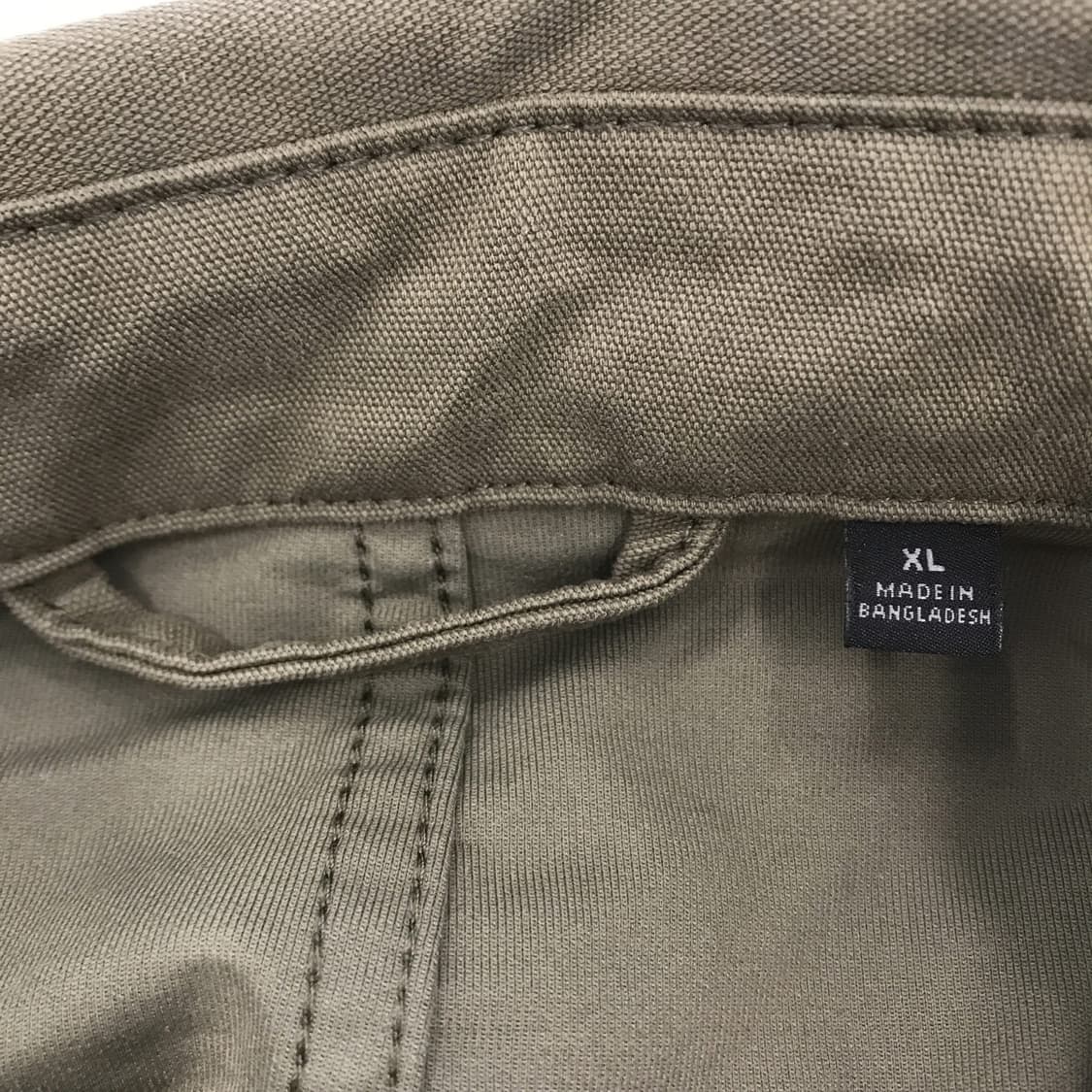 유니클로 오버 셔츠자켓 올리브 [XL] 상품이미지4