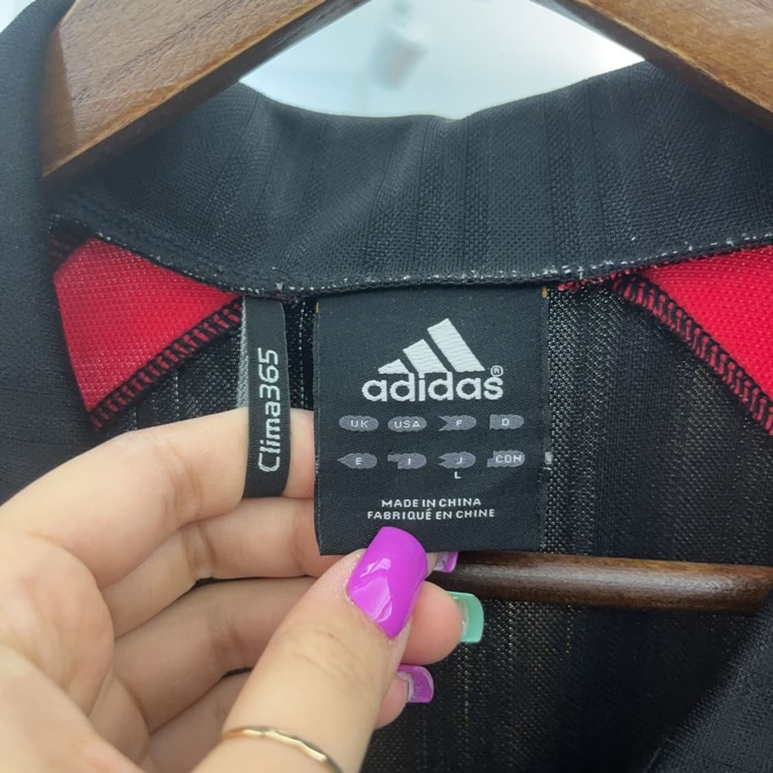 아디다스 스포티 백로고 배색 트랙탑 져지 집업 L C06776 상품이미지5