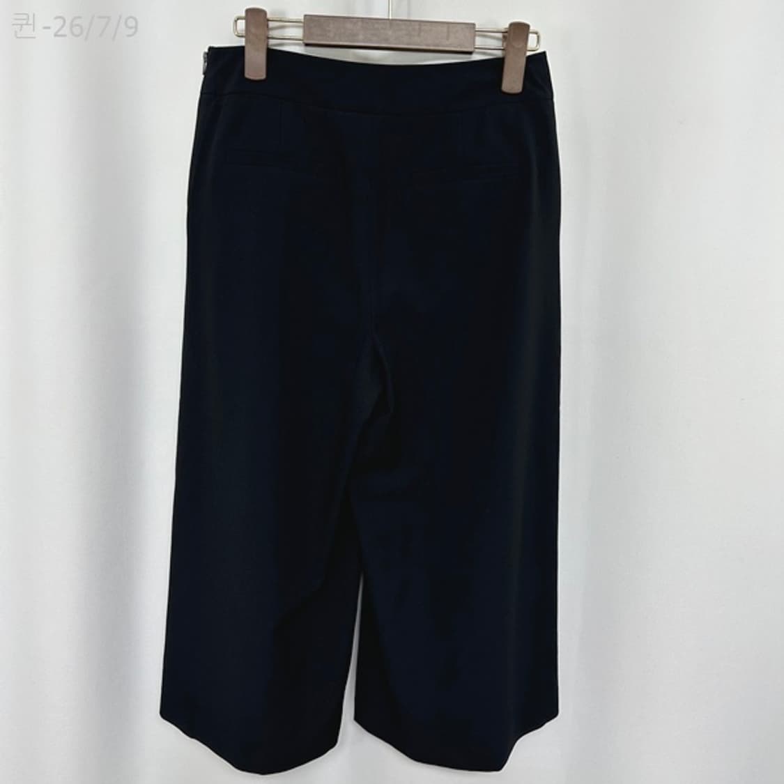 SI 씨 여자 7부 슬랙스 바지 검정 55 상품이미지5