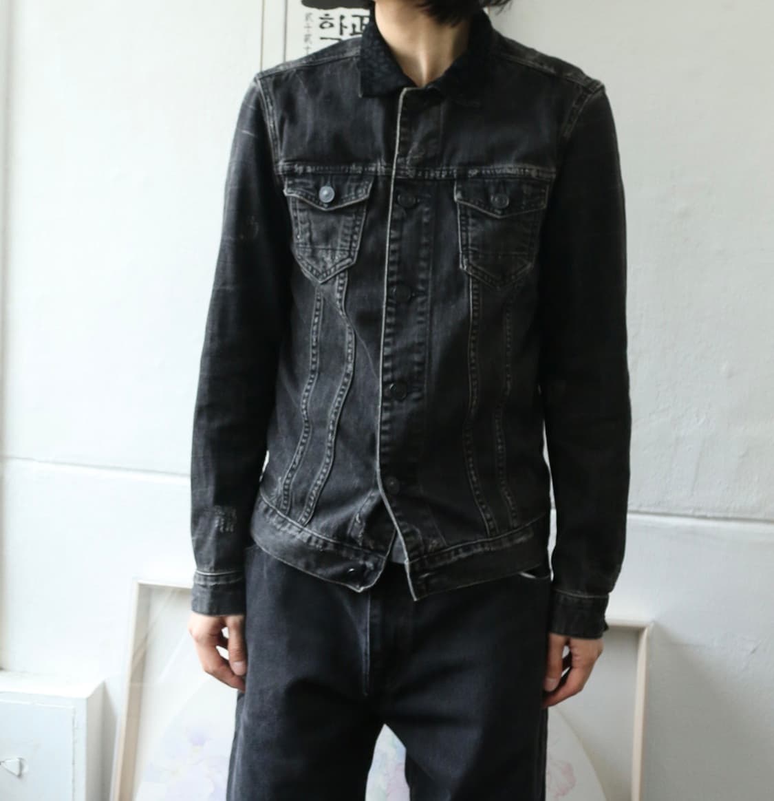 올세인츠 블랙 데님 자켓   상품이미지1