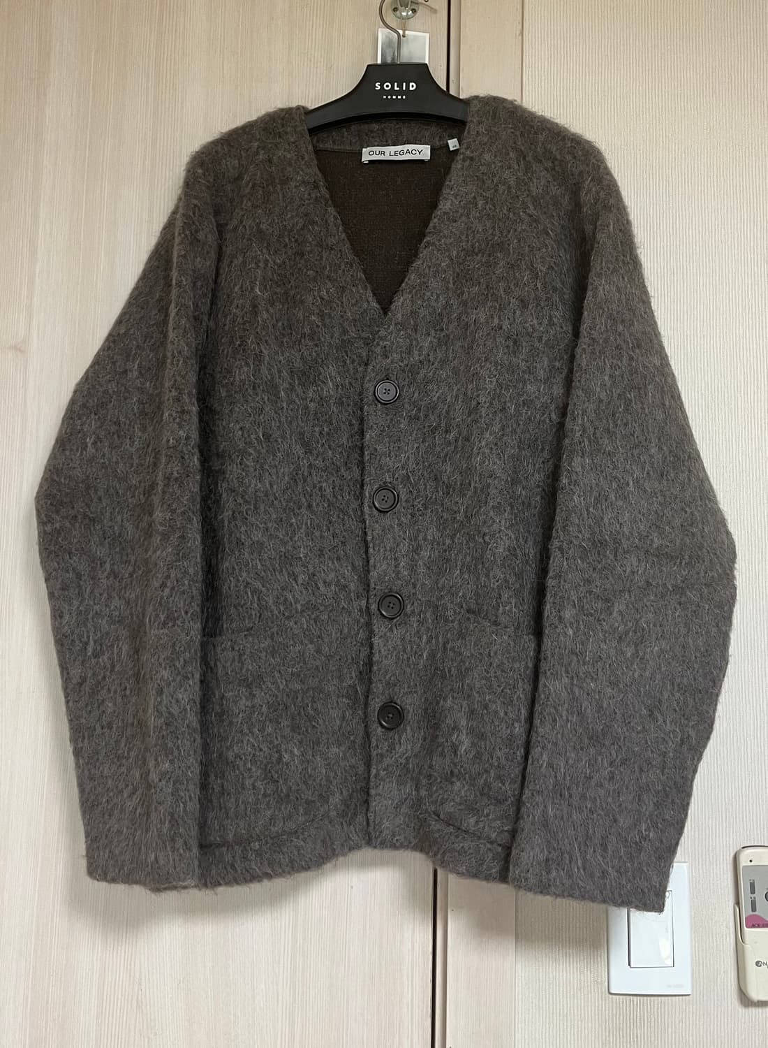 아워레가시 몰그레이 모헤어 가디건 상품이미지2