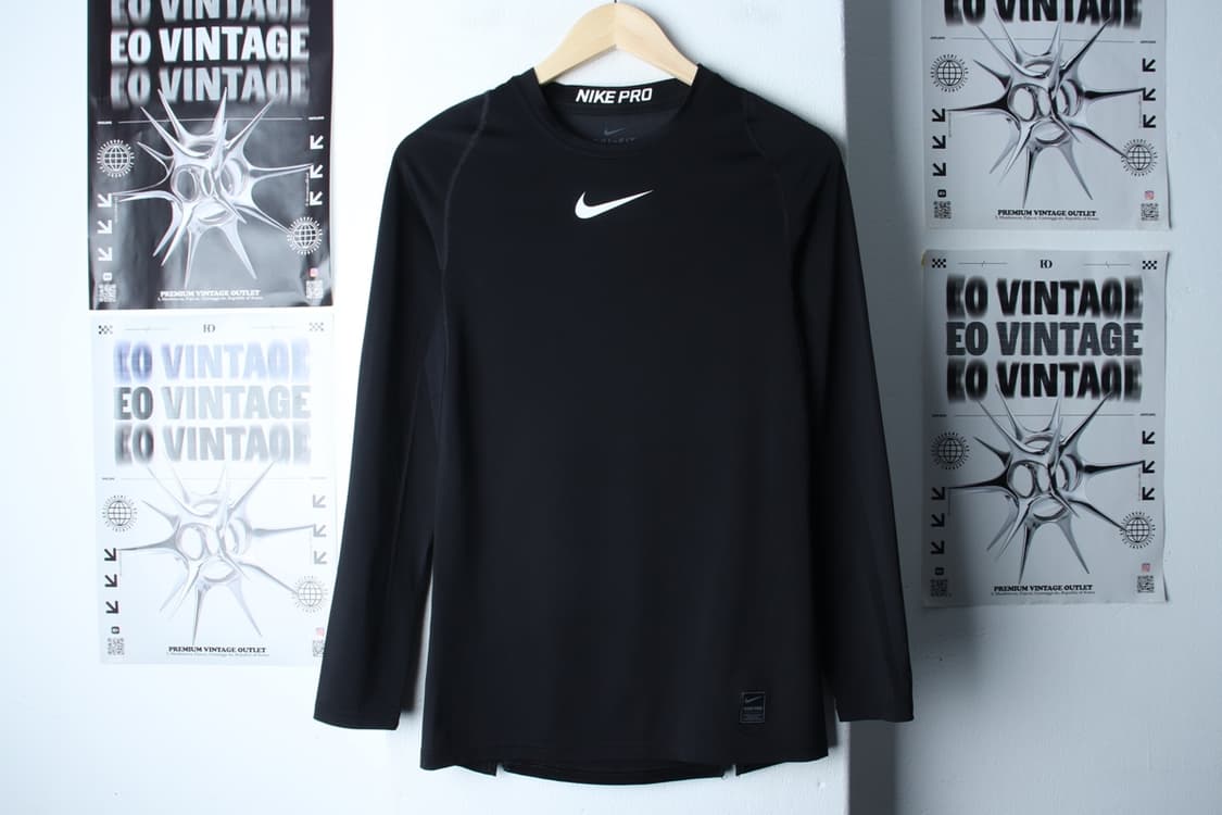 (L-XL) 나이키 긴팔티셔츠 기능성 블랙 스우시 프로 운동-H31760 상품이미지2