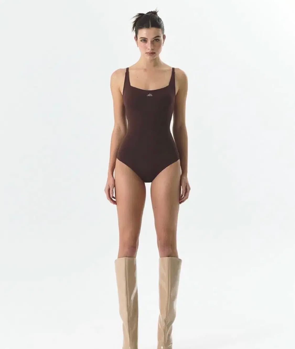 이스트씨 코르셋 수영복 브라운 상품이미지1