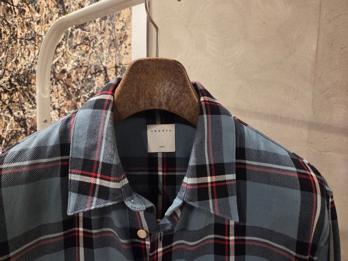 산드로 플란넬셔츠 상품이미지2