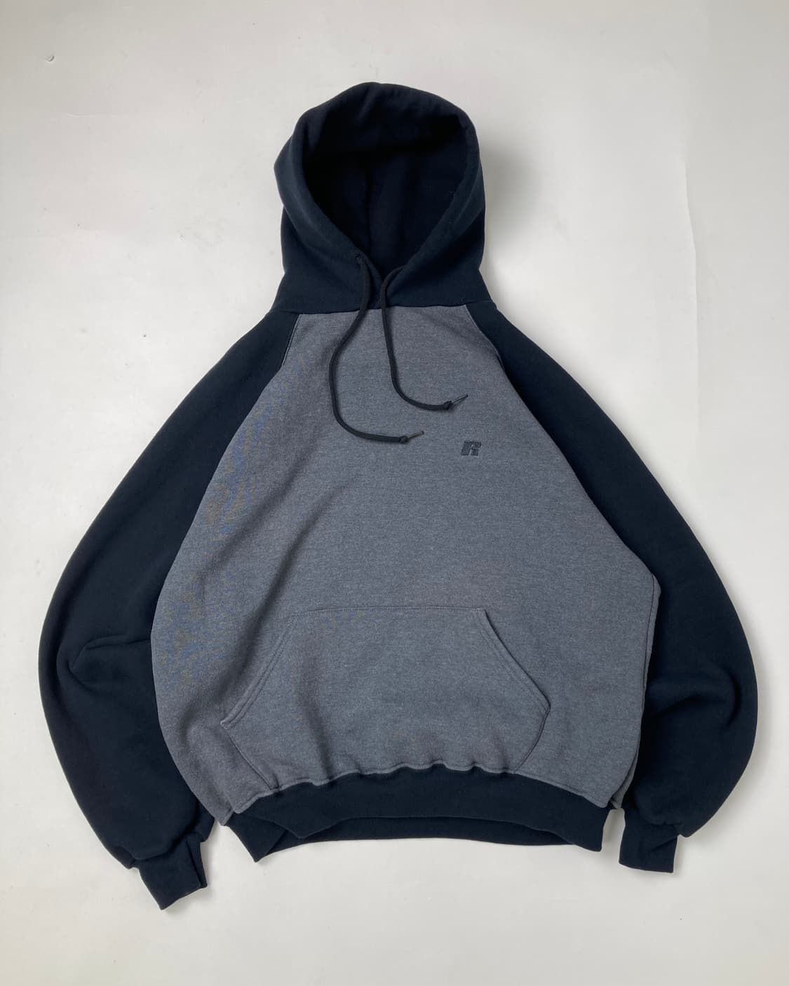 00s Russell Hoodie (grey/black) 상품이미지1